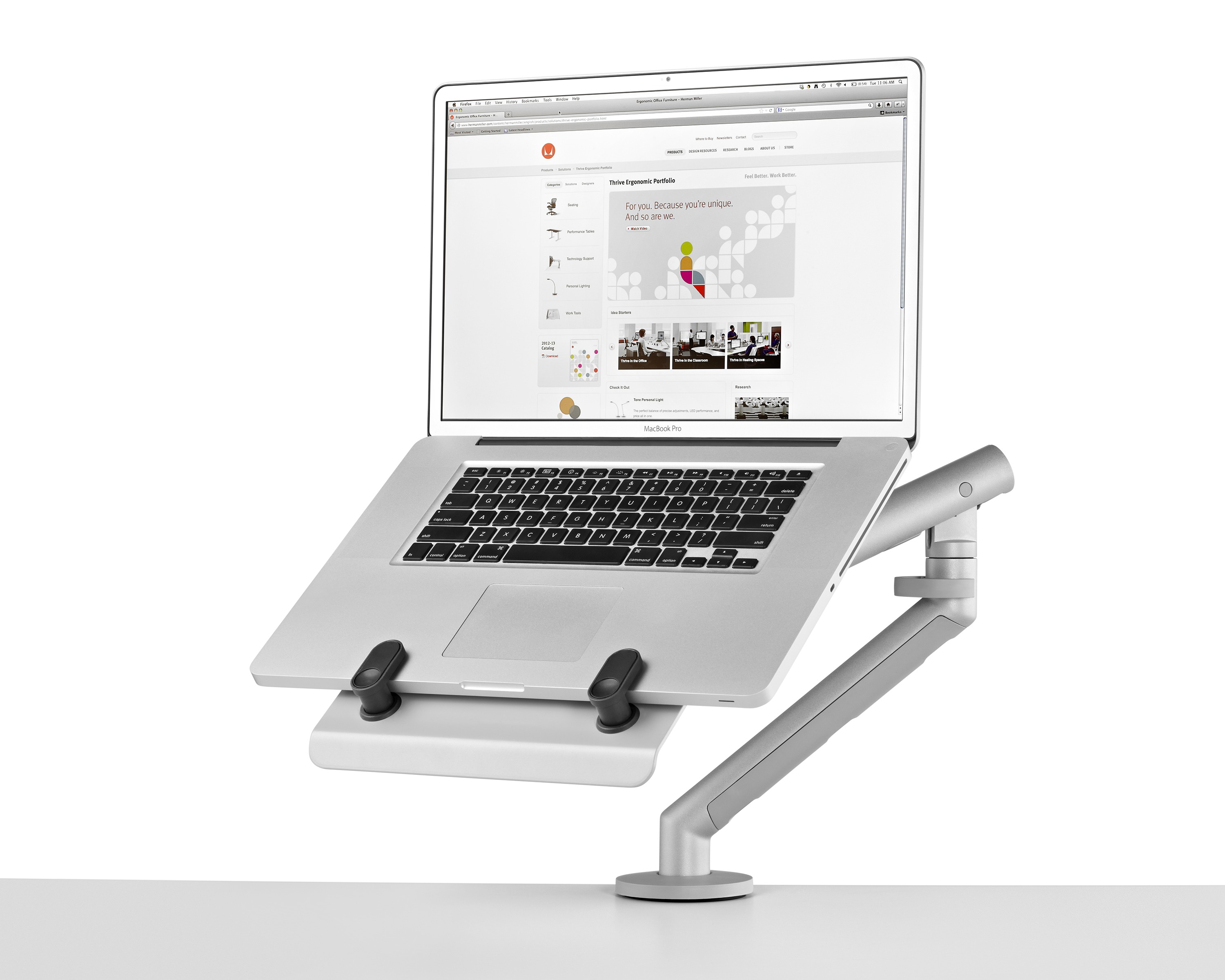 [办公辅件|显示器支架|办公家具|华体会体育官方在线官网家具|Flo 桌面笔记本支架]