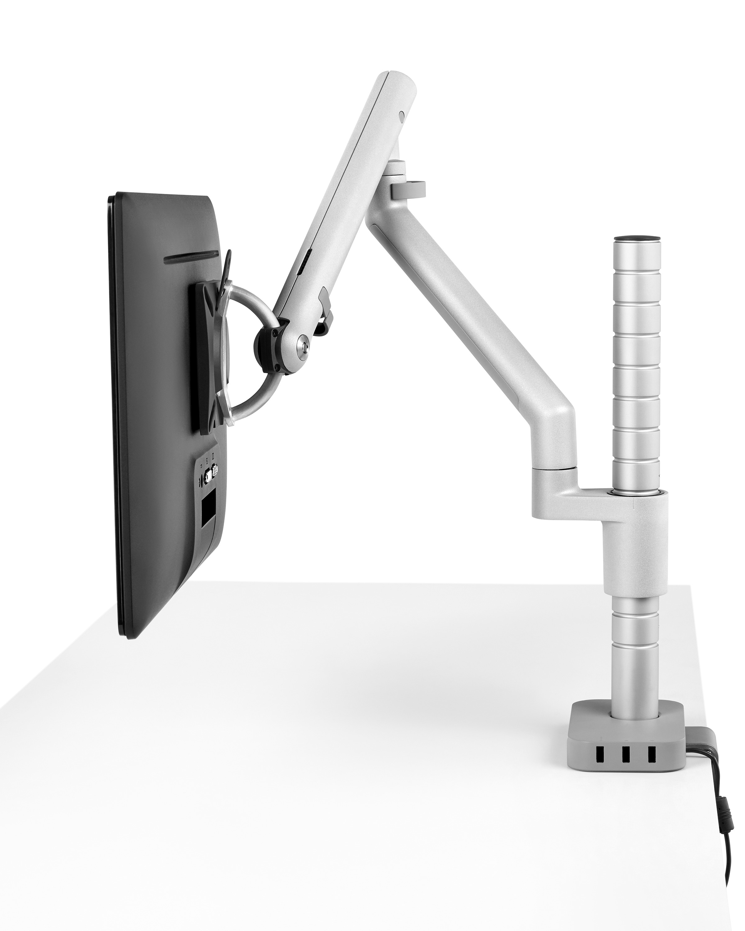 [办公辅件|显示器支架|办公家具|华体会体育官方在线官网家具|Wishbone 台面显示屏（立柱）支架]