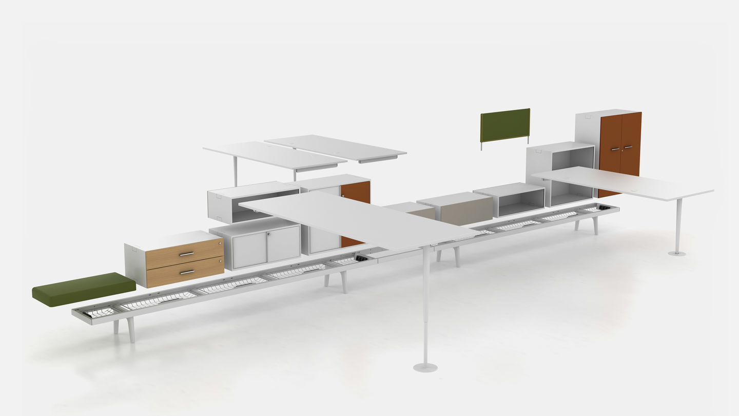 办公屏风|办公屏风系统|办公家具|华体会体育官方在线官网家具|Level 34 多功能台柜组合