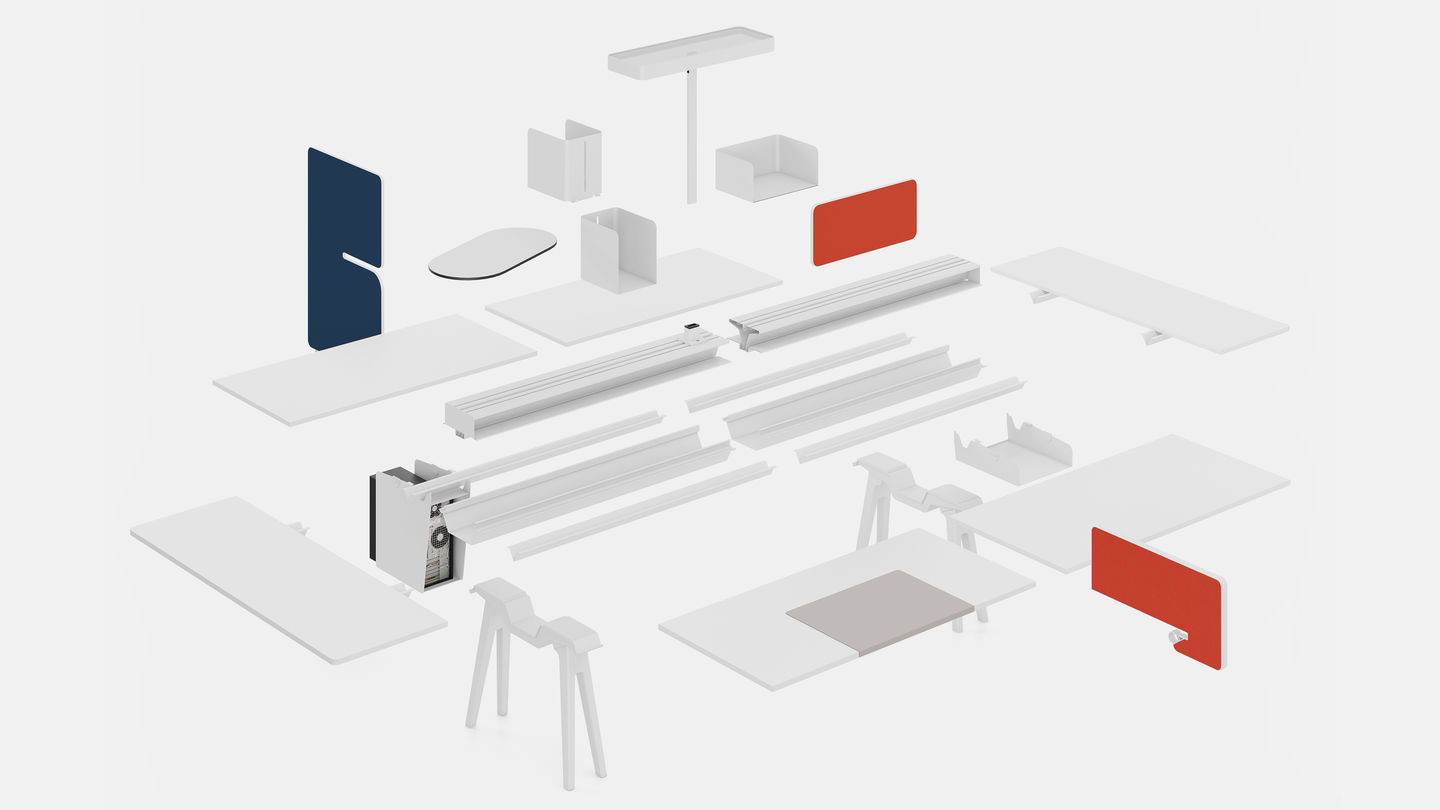 办公屏风|办公屏风系统|办公家具|华体会体育官方在线官网家具|Joyn 桌面组合办公台