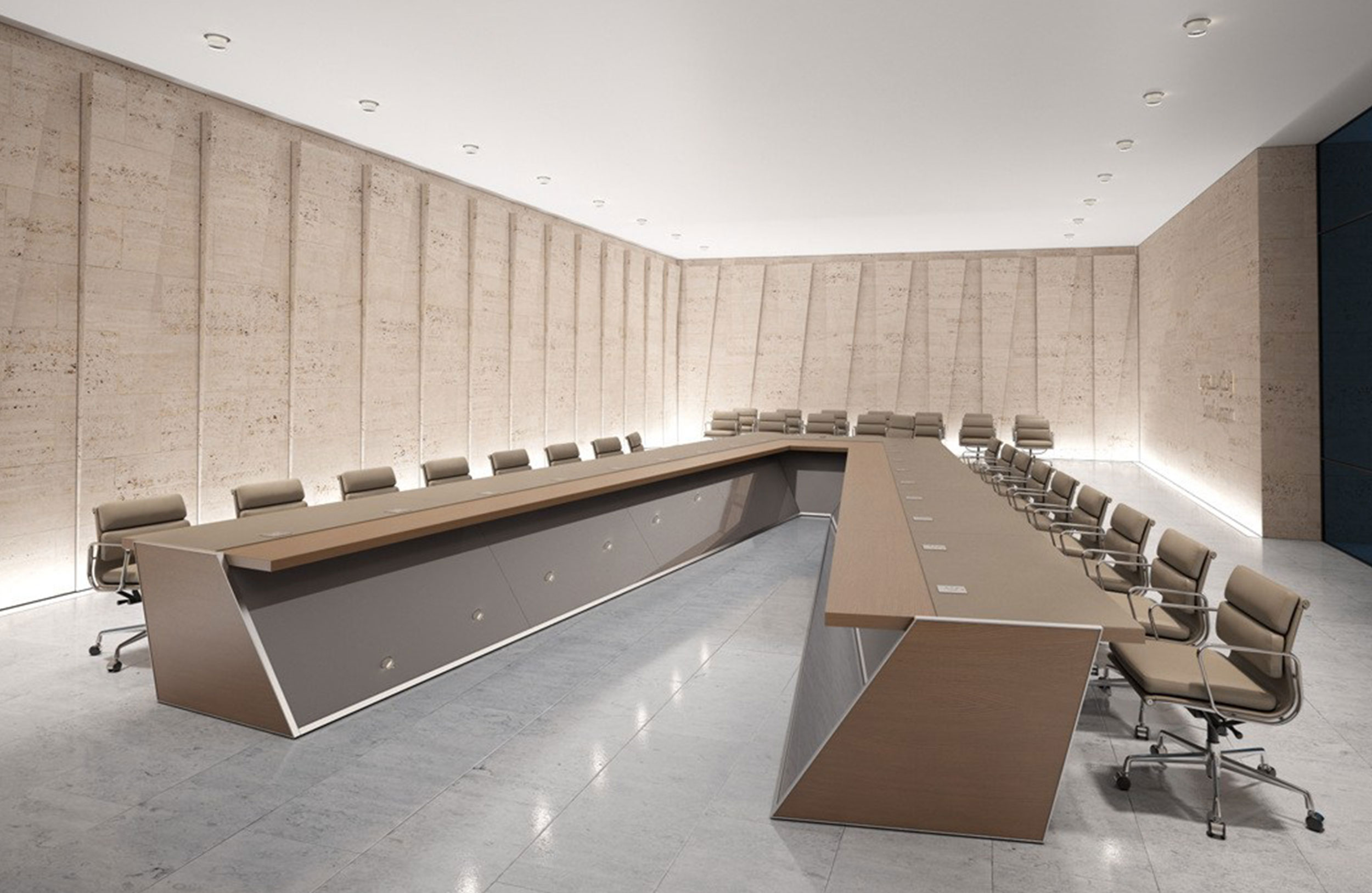 会议台|会议条桌|办公家具|华体会体育官方在线官网家具|木制斜边会议桌