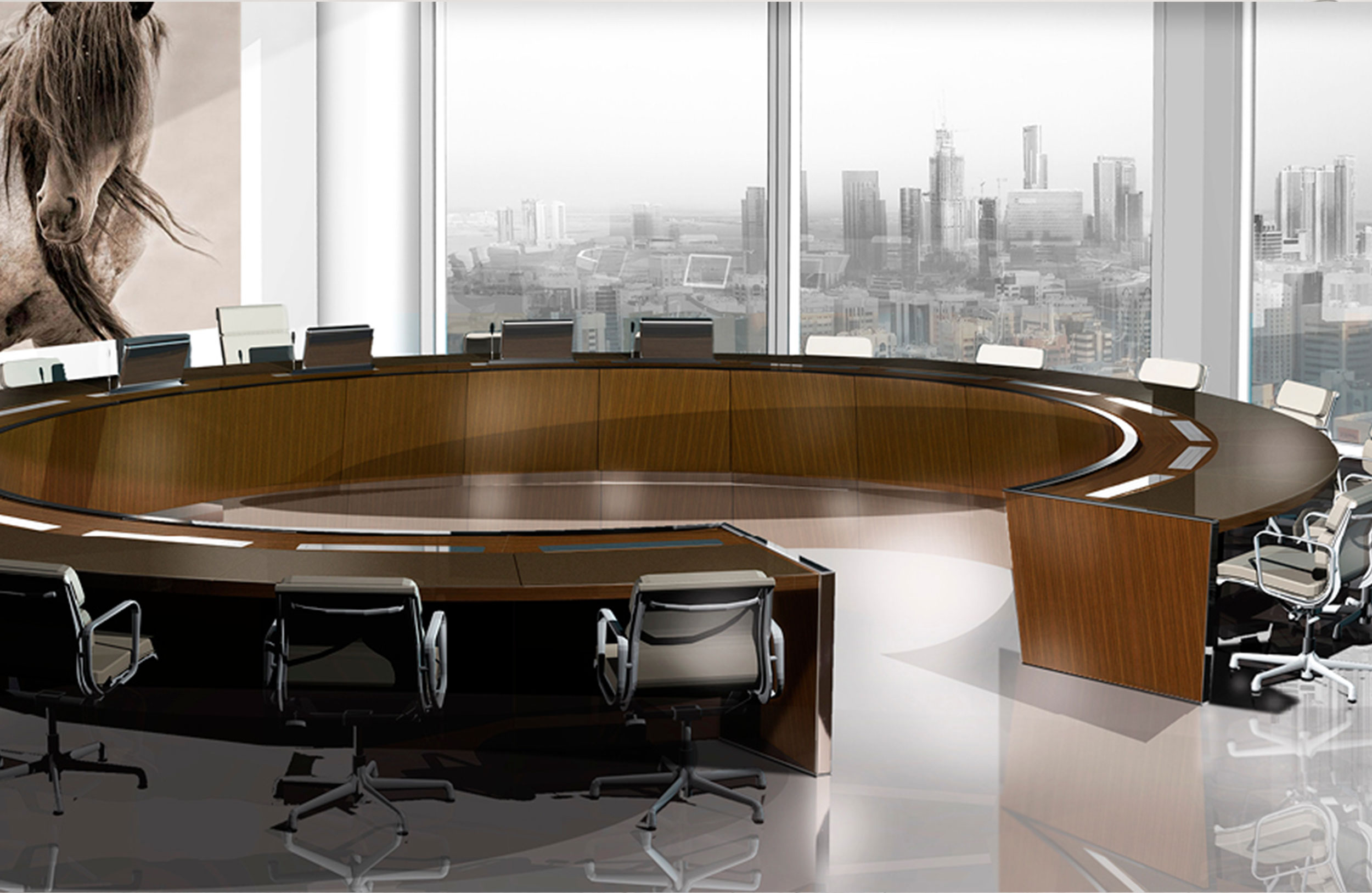 [会议台|会议条桌|办公家具|华体会体育官方在线官网家具|圆形会议桌]