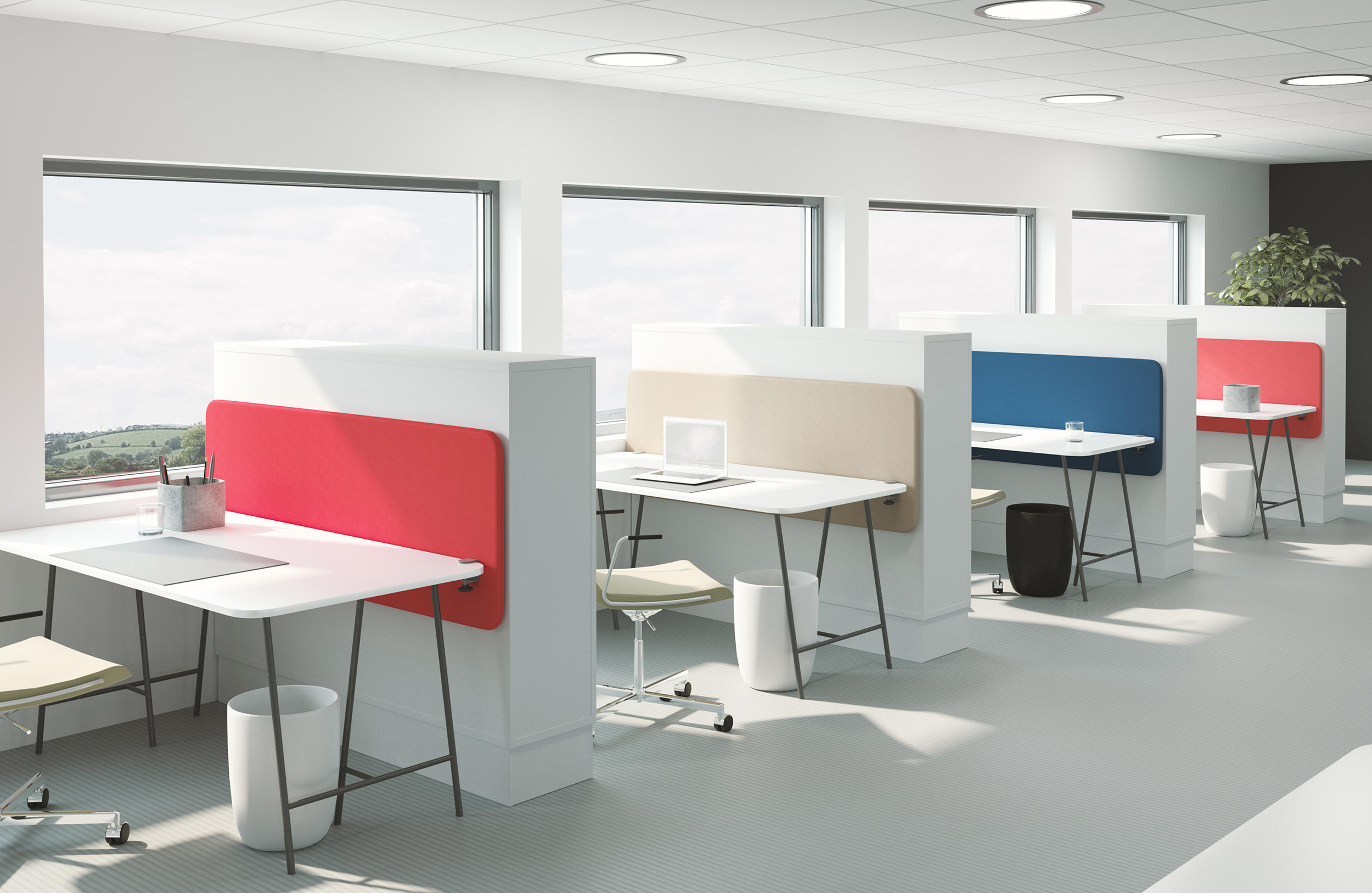 办公屏风|屏风工作站|办公家具|华体会体育官方在线官网家具|Scala Table办公桌屏风卡位