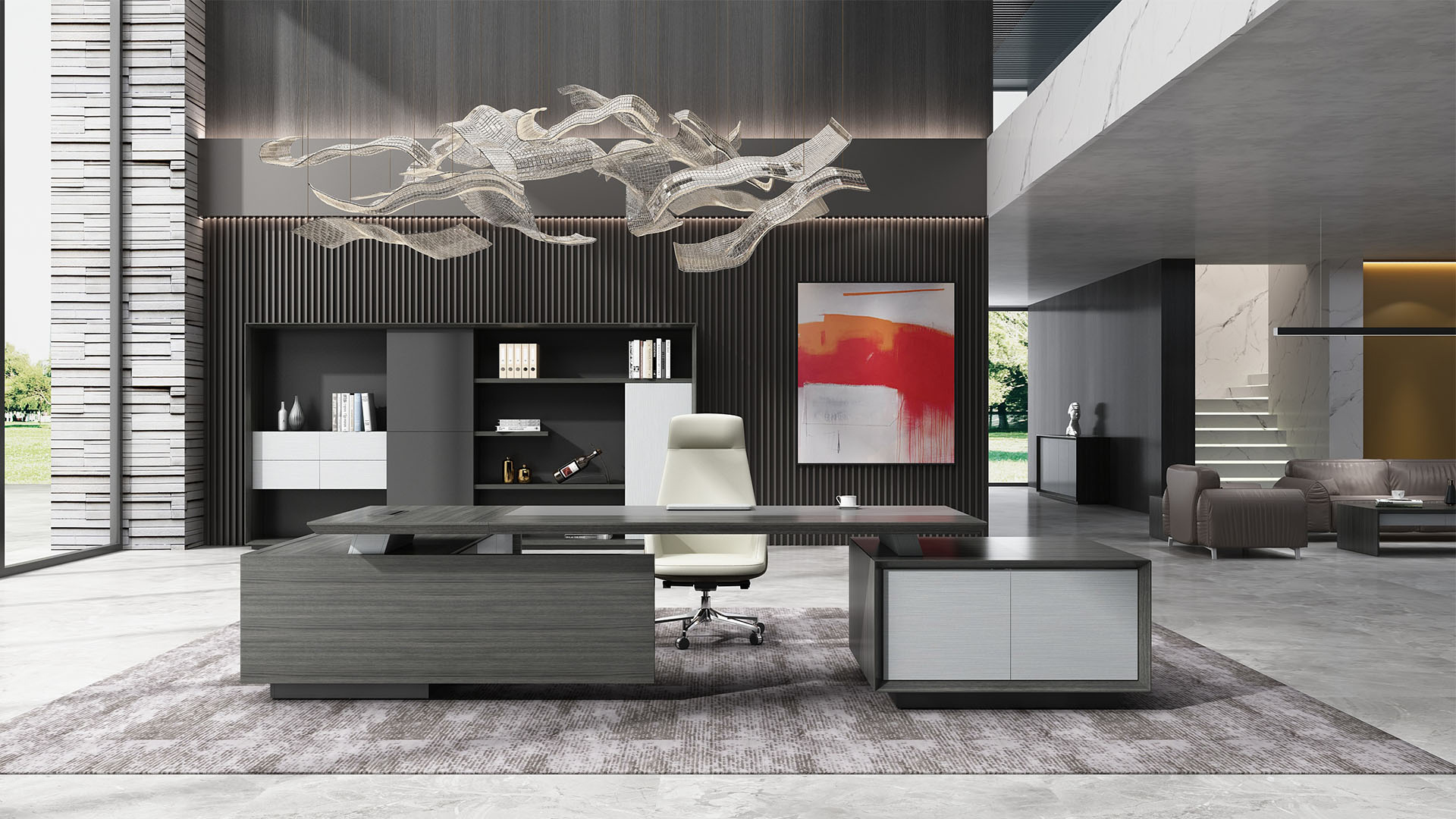 办公台|时尚大班台|办公家具|华体会体育官方在线官网家具|大班台/配套系列