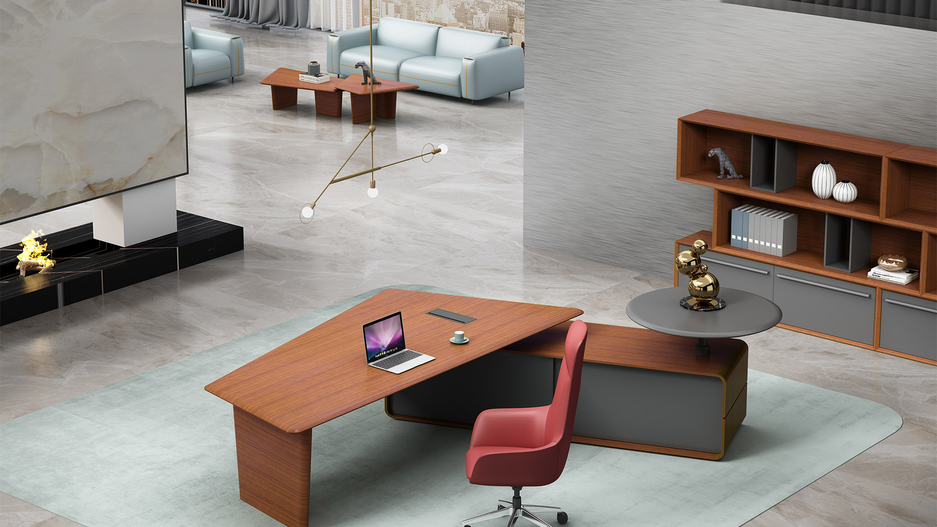 办公台|时尚大班台|办公家具|华体会体育官方在线官网家具|大班台/配套系列