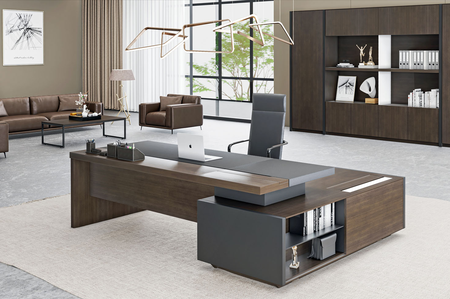 [办公台|时尚大班台|办公家具|华体会体育官方在线官网家具|大班台/配套系列]