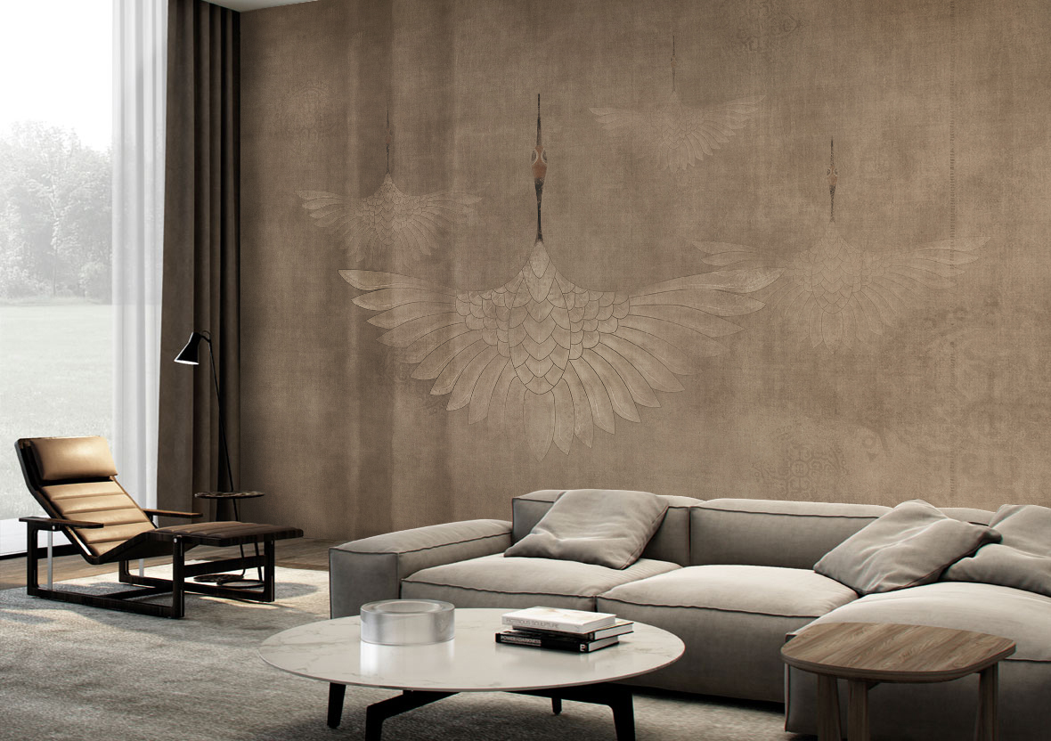 华体会体育官方在线官网 - 附件|装饰画/墙饰|办公家具|华体会体育官方在线官网家具|鹤舞-原创定制壁画