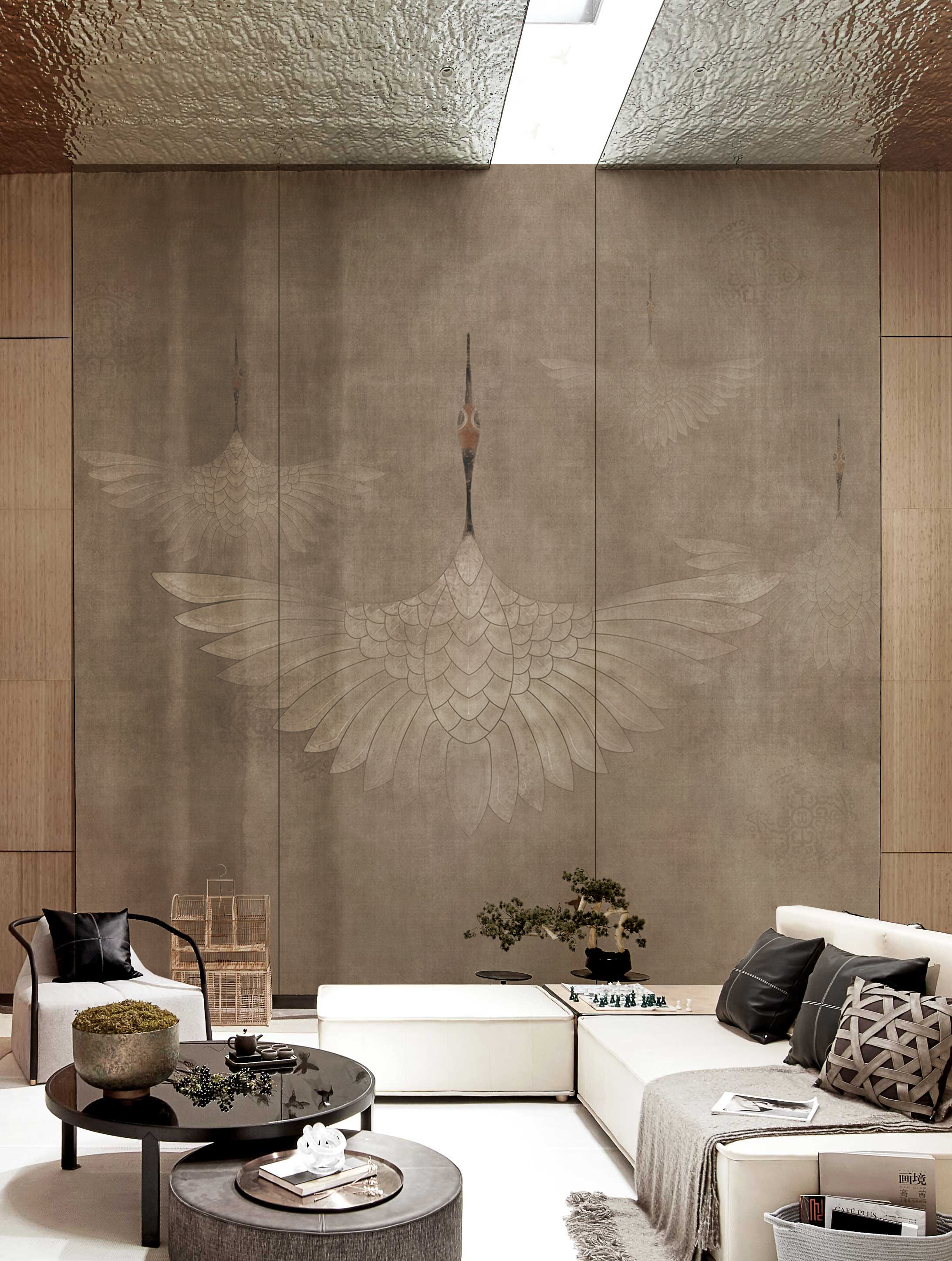 华体会体育官方在线官网 - 附件|装饰画/墙饰|办公家具|华体会体育官方在线官网家具|鹤舞-原创定制壁画