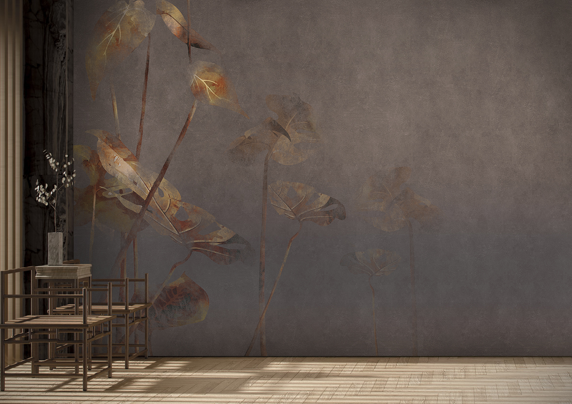 华体会体育官方在线官网 - 附件|装饰画/墙饰|办公家具|华体会体育官方在线官网家具|叶脉Ⅱ-原创定制壁画