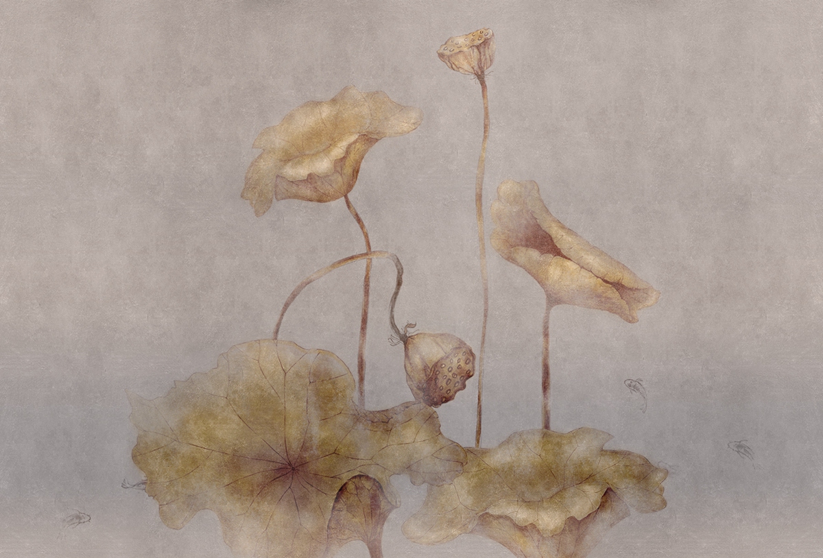 [华体会体育官方在线官网 - 附件|装饰画/墙饰|办公家具|华体会体育官方在线官网家具|荷韵-原创定制壁画]