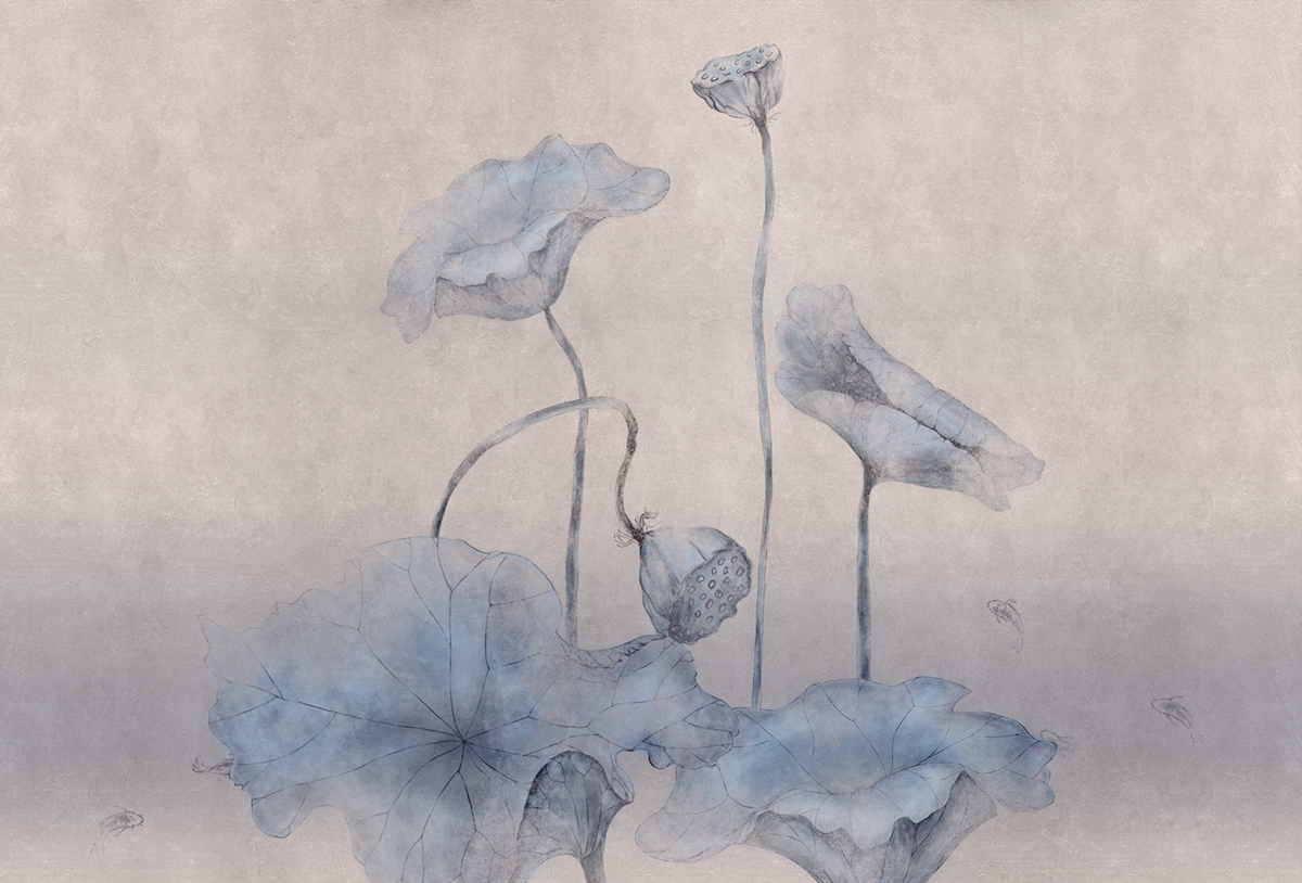 华体会体育官方在线官网 - 附件|装饰画/墙饰|办公家具|华体会体育官方在线官网家具|荷韵-原创定制壁画