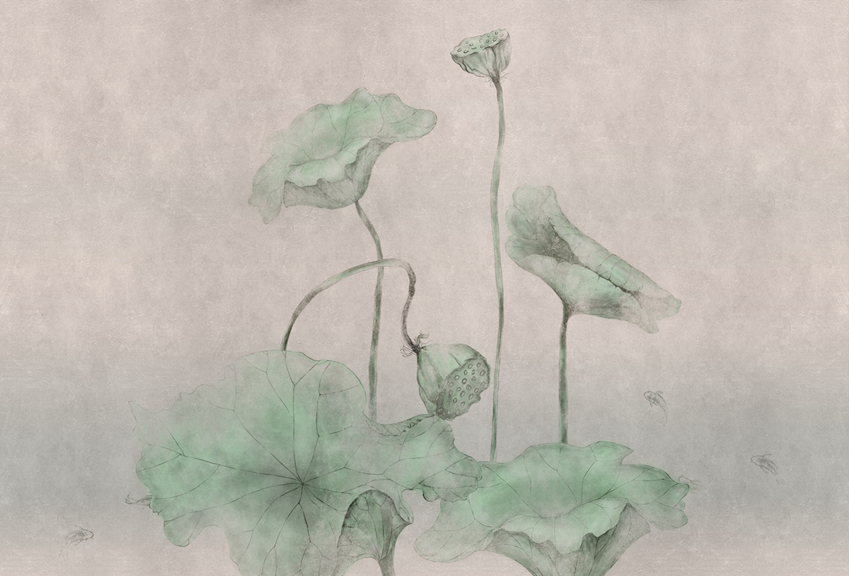 华体会体育官方在线官网 - 附件|装饰画/墙饰|办公家具|华体会体育官方在线官网家具|荷韵-原创定制壁画