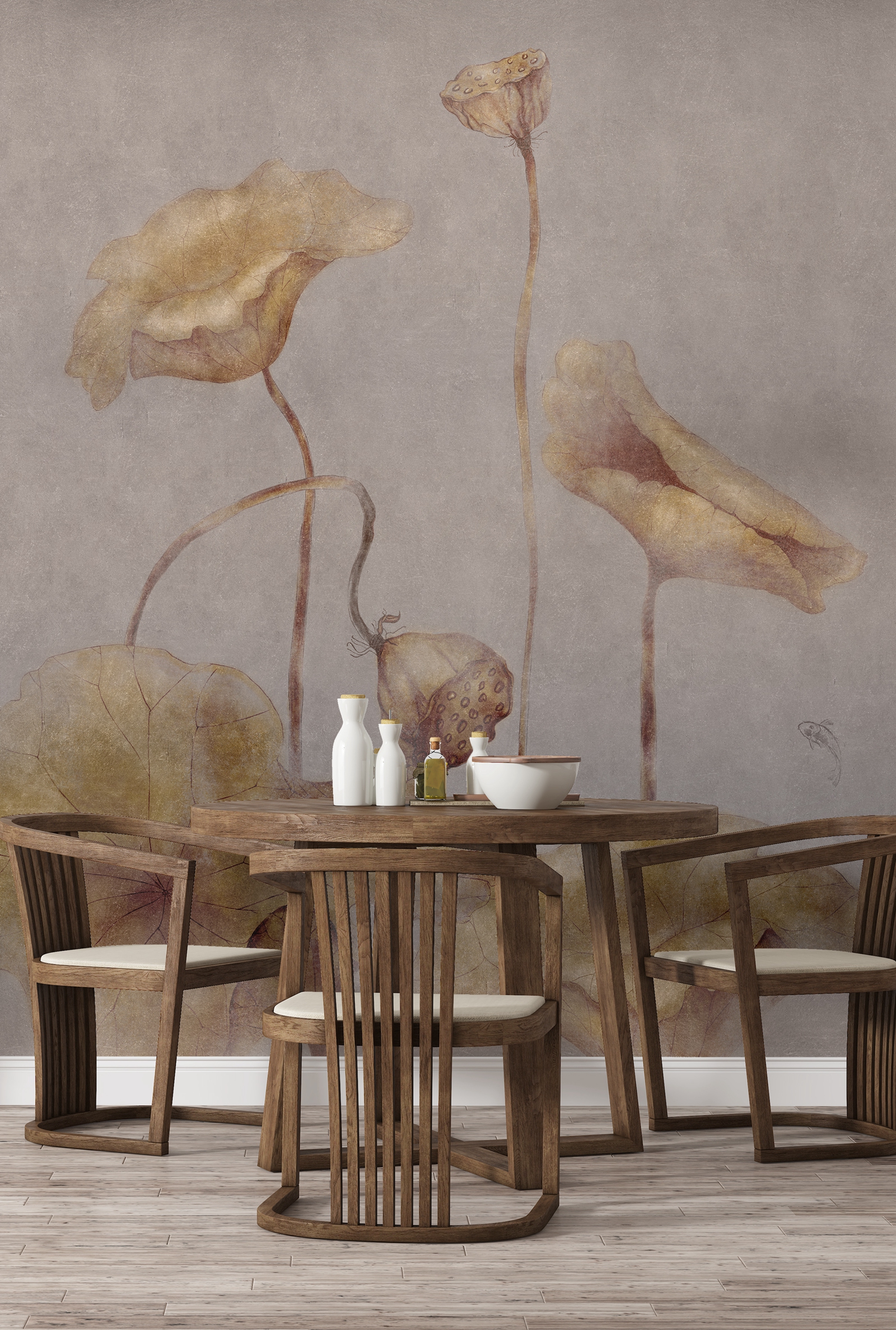 华体会体育官方在线官网 - 附件|装饰画/墙饰|办公家具|华体会体育官方在线官网家具|荷韵-原创定制壁画