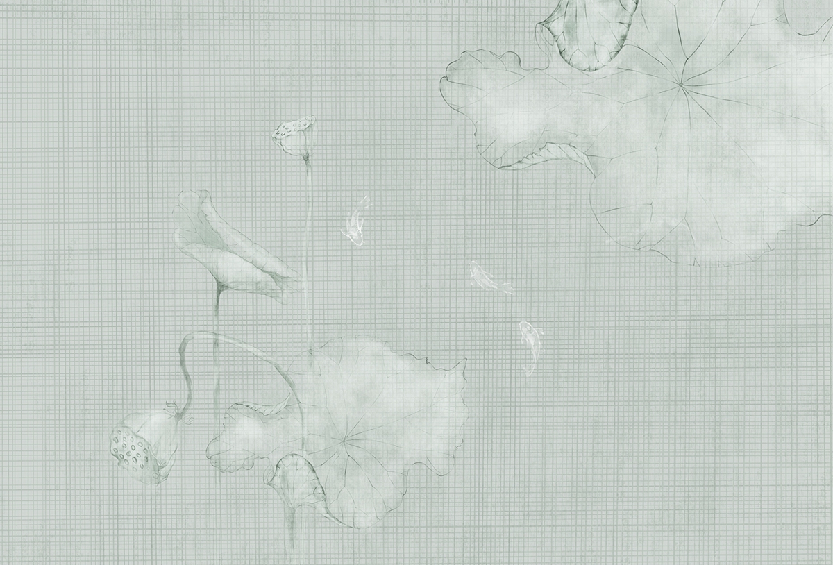 华体会体育官方在线官网 - 附件|装饰画/墙饰|办公家具|华体会体育官方在线官网家具|荷韵-原创定制壁画