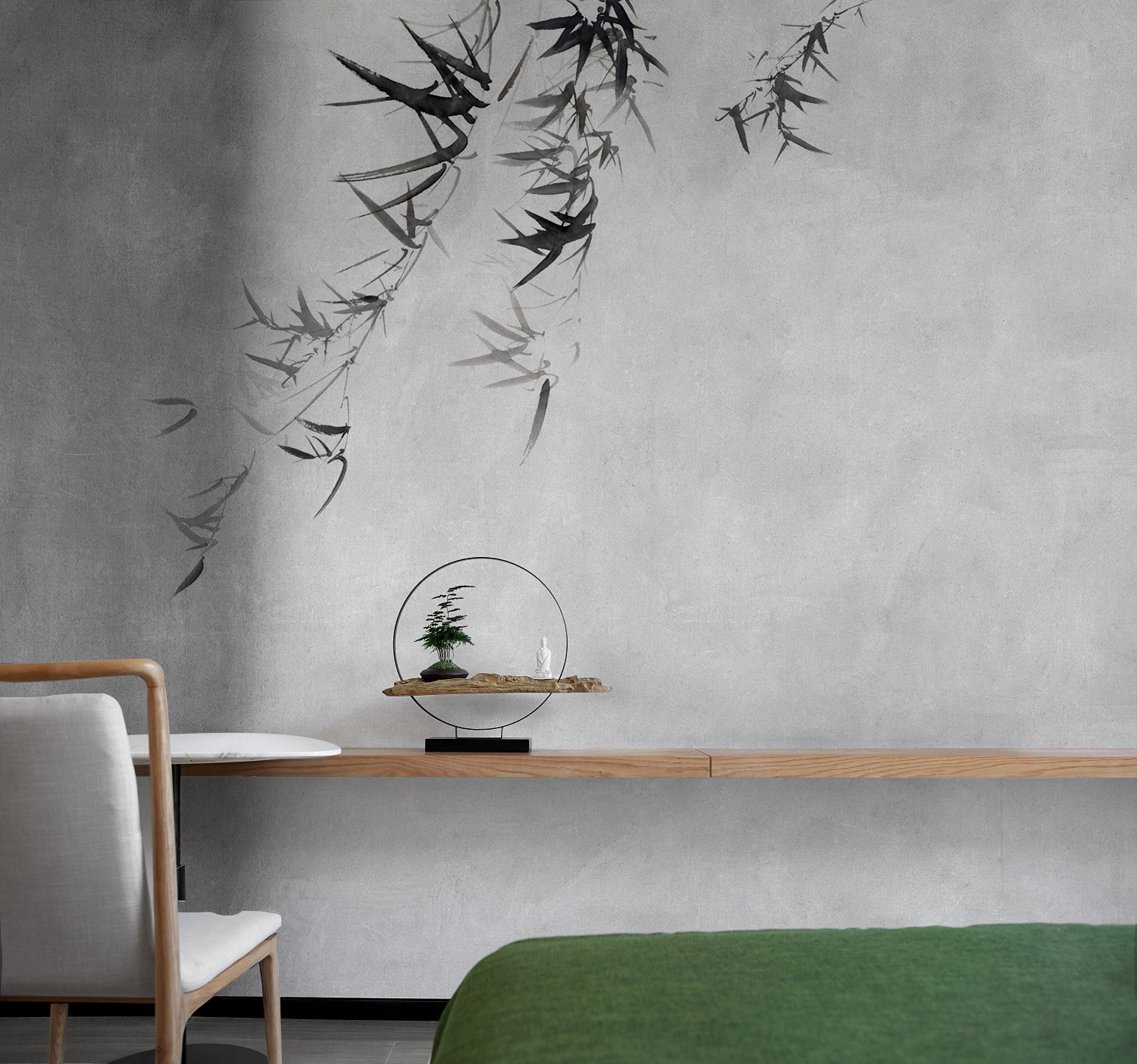 华体会体育官方在线官网 - 附件|装饰画/墙饰|办公家具|华体会体育官方在线官网家具|墨竹-原创定制壁画