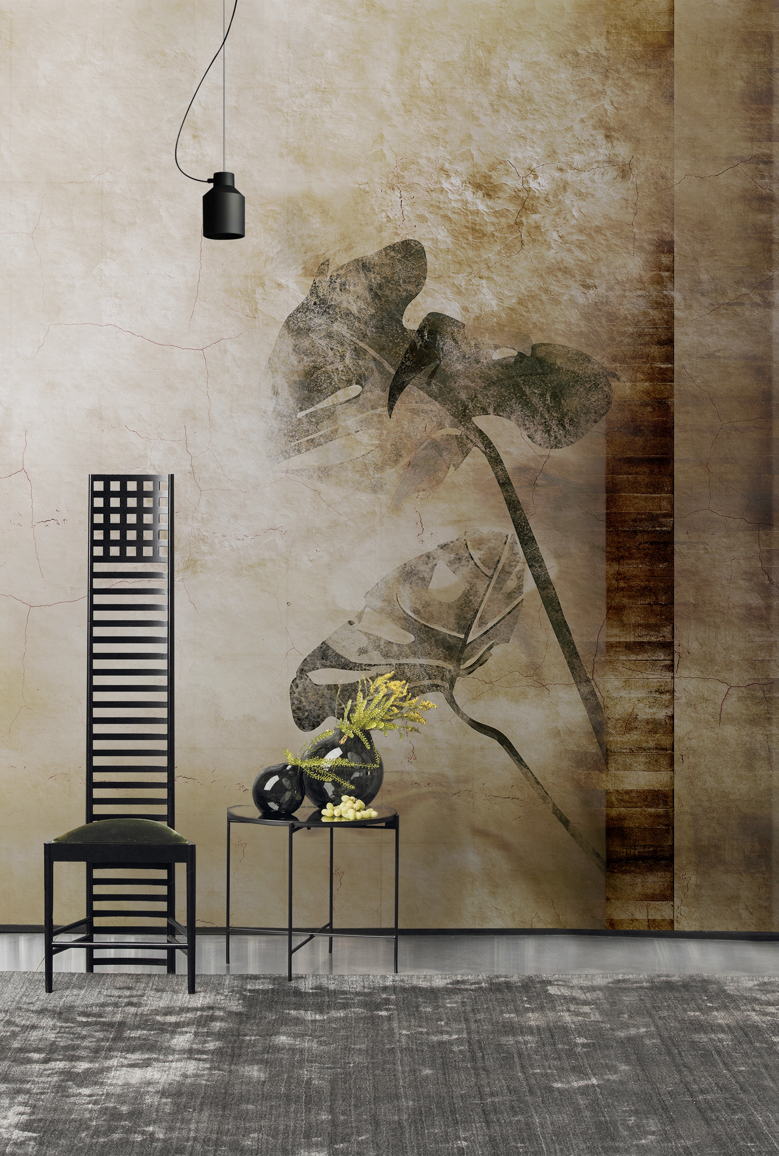 华体会体育官方在线官网 - 附件|装饰画/墙饰|办公家具|华体会体育官方在线官网家具|龟背竹-原创定制壁画