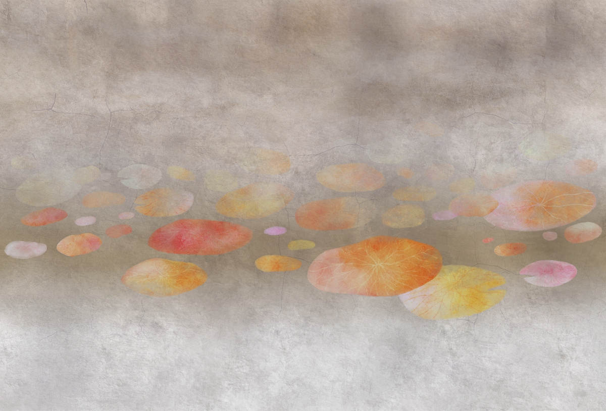 [华体会体育官方在线官网 - 附件|装饰画/墙饰|办公家具|华体会体育官方在线官网家具|荷塘-原创定制壁画]