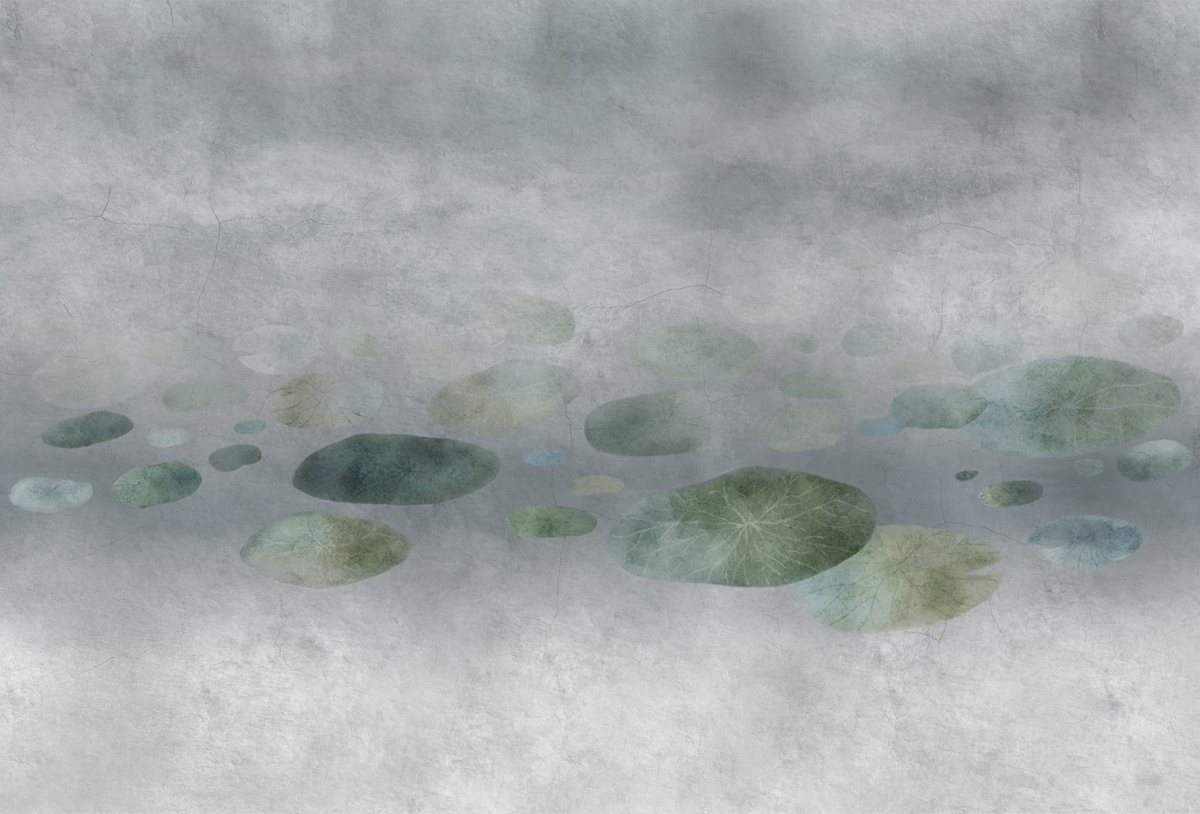 华体会体育官方在线官网 - 附件|装饰画/墙饰|办公家具|华体会体育官方在线官网家具|荷塘-原创定制壁画