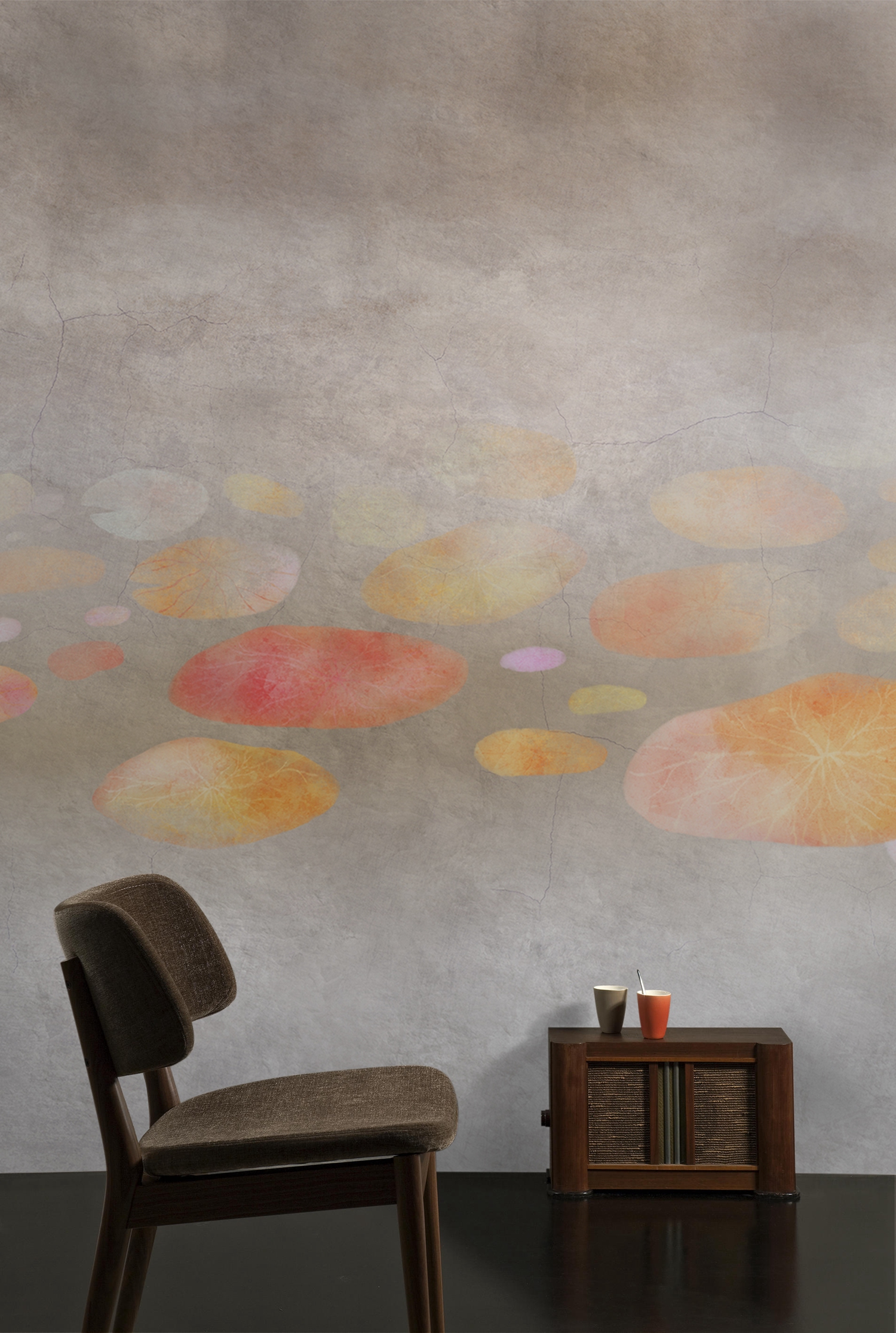 华体会体育官方在线官网 - 附件|装饰画/墙饰|办公家具|华体会体育官方在线官网家具|荷塘-原创定制壁画