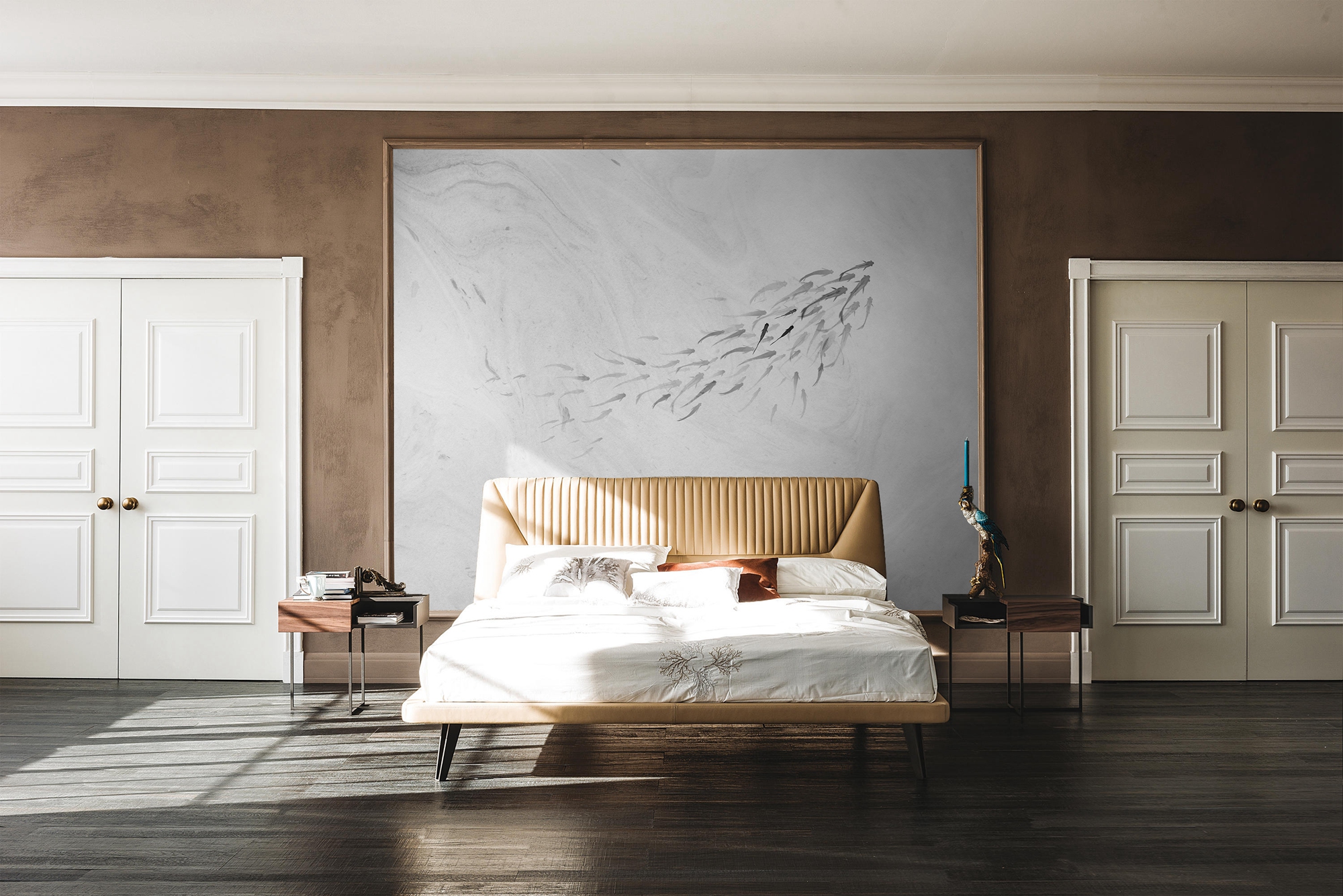 华体会体育官方在线官网 - 附件|装饰画/墙饰|办公家具|华体会体育官方在线官网家具|鲤鱼溪Ⅱ-原创定制壁画