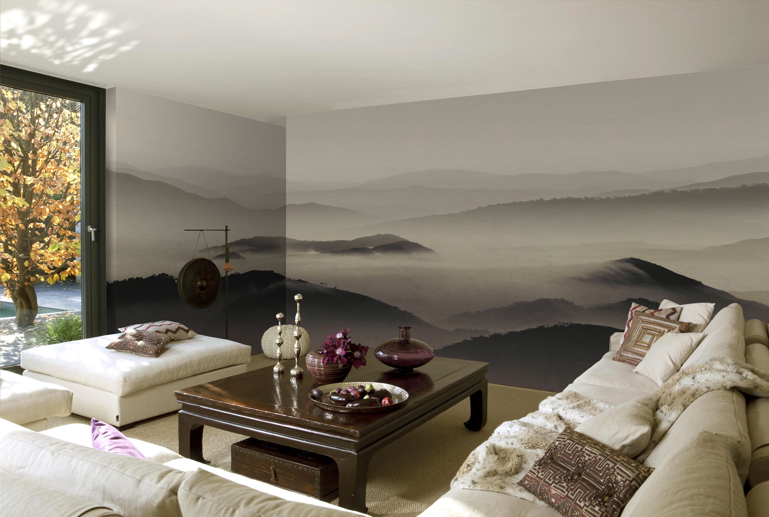 华体会体育官方在线官网 - 附件|装饰画/墙饰|办公家具|华体会体育官方在线官网家具|山雾-原创定制壁画