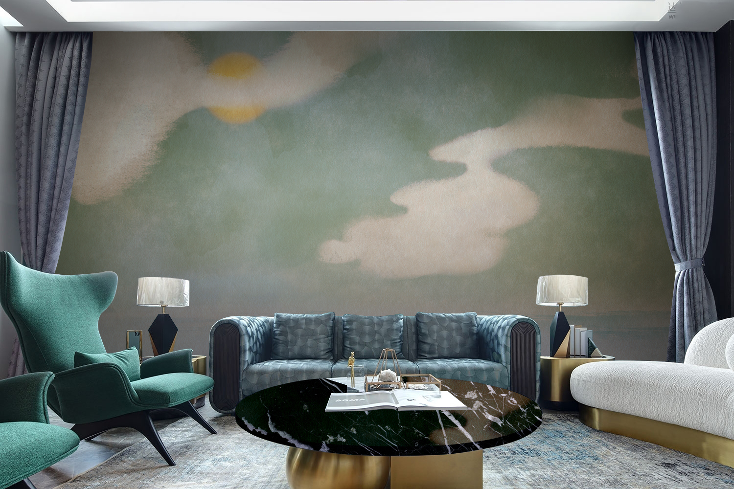 华体会体育官方在线官网 - 附件|装饰画/墙饰|办公家具|华体会体育官方在线官网家具|云海-原创定制壁画