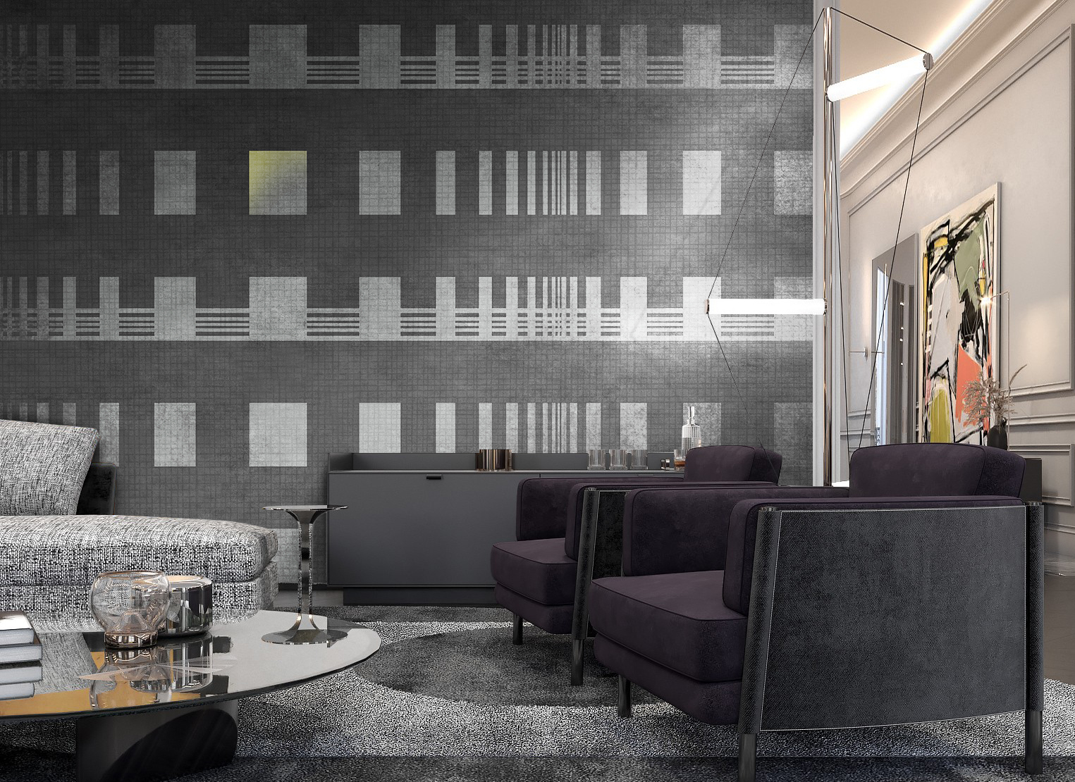 华体会体育官方在线官网 - 附件|装饰画/墙饰|办公家具|华体会体育官方在线官网家具|梯度-原创定制壁画