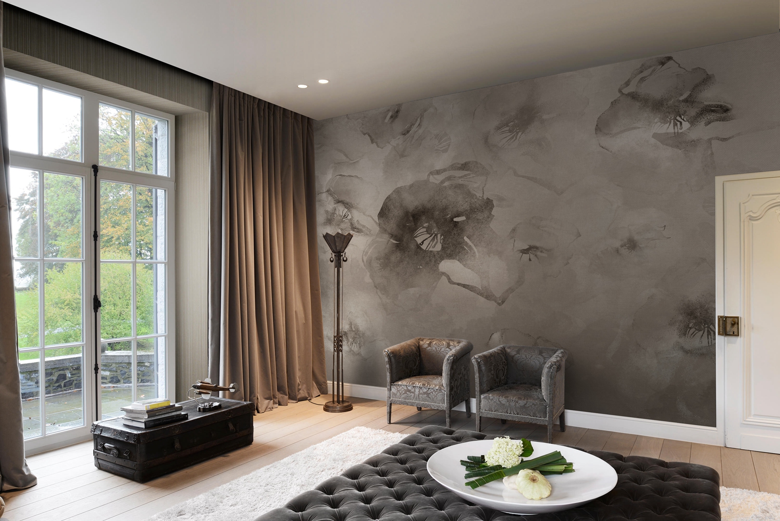 华体会体育官方在线官网 - 附件|装饰画/墙饰|办公家具|华体会体育官方在线官网家具|油桐花-原创定制壁画