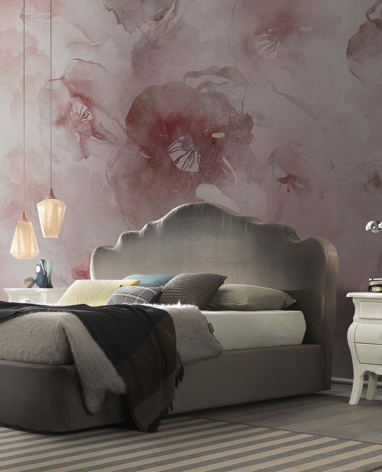 华体会体育官方在线官网 - 附件|装饰画/墙饰|办公家具|华体会体育官方在线官网家具|油桐花-原创定制壁画