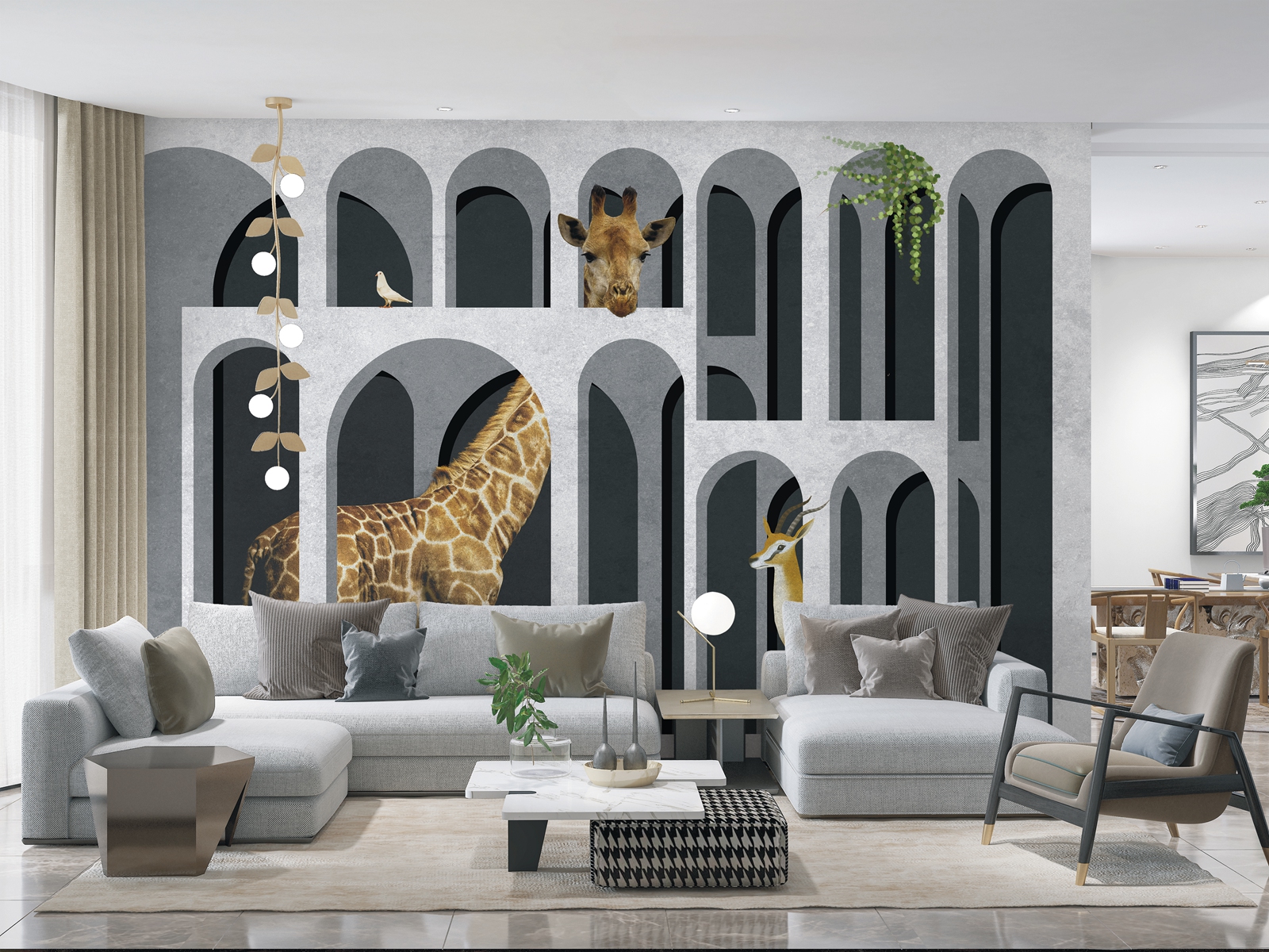 华体会体育官方在线官网 - 附件|装饰画/墙饰|办公家具|华体会体育官方在线官网家具|非洲风情-原创定制壁画