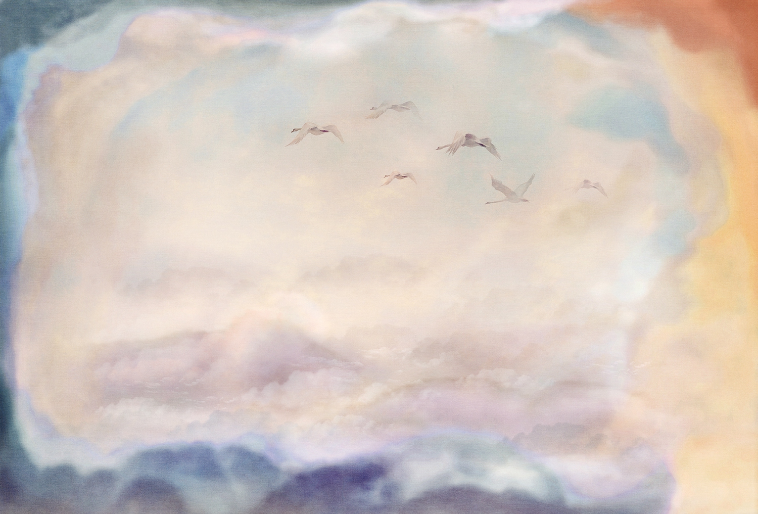 [华体会体育官方在线官网 - 附件|装饰画/墙饰|办公家具|华体会体育官方在线官网家具|候鸟-原创定制壁画]