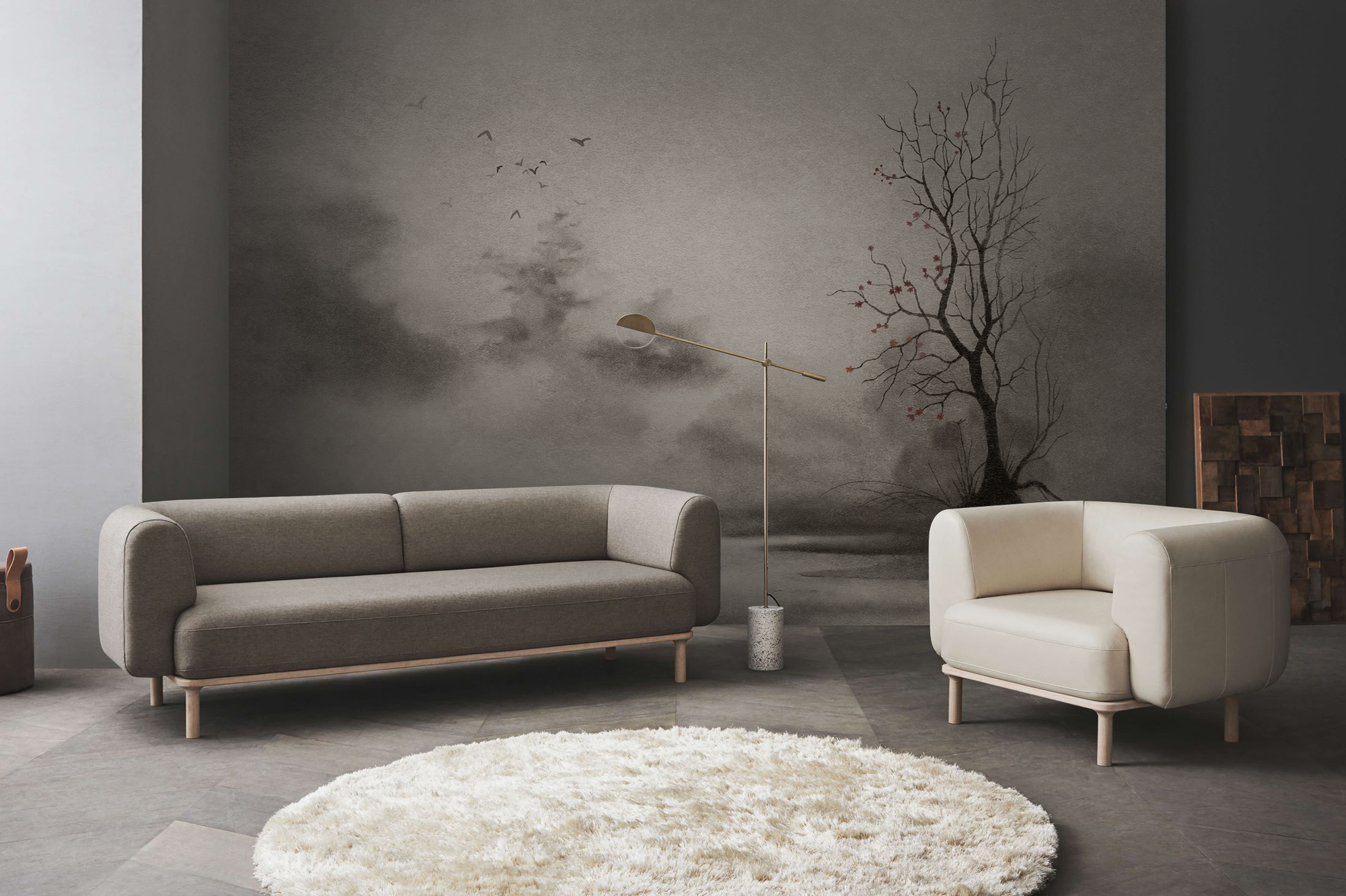 华体会体育官方在线官网 - 附件|装饰画/墙饰|办公家具|华体会体育官方在线官网家具|秋天风景-原创定制壁画