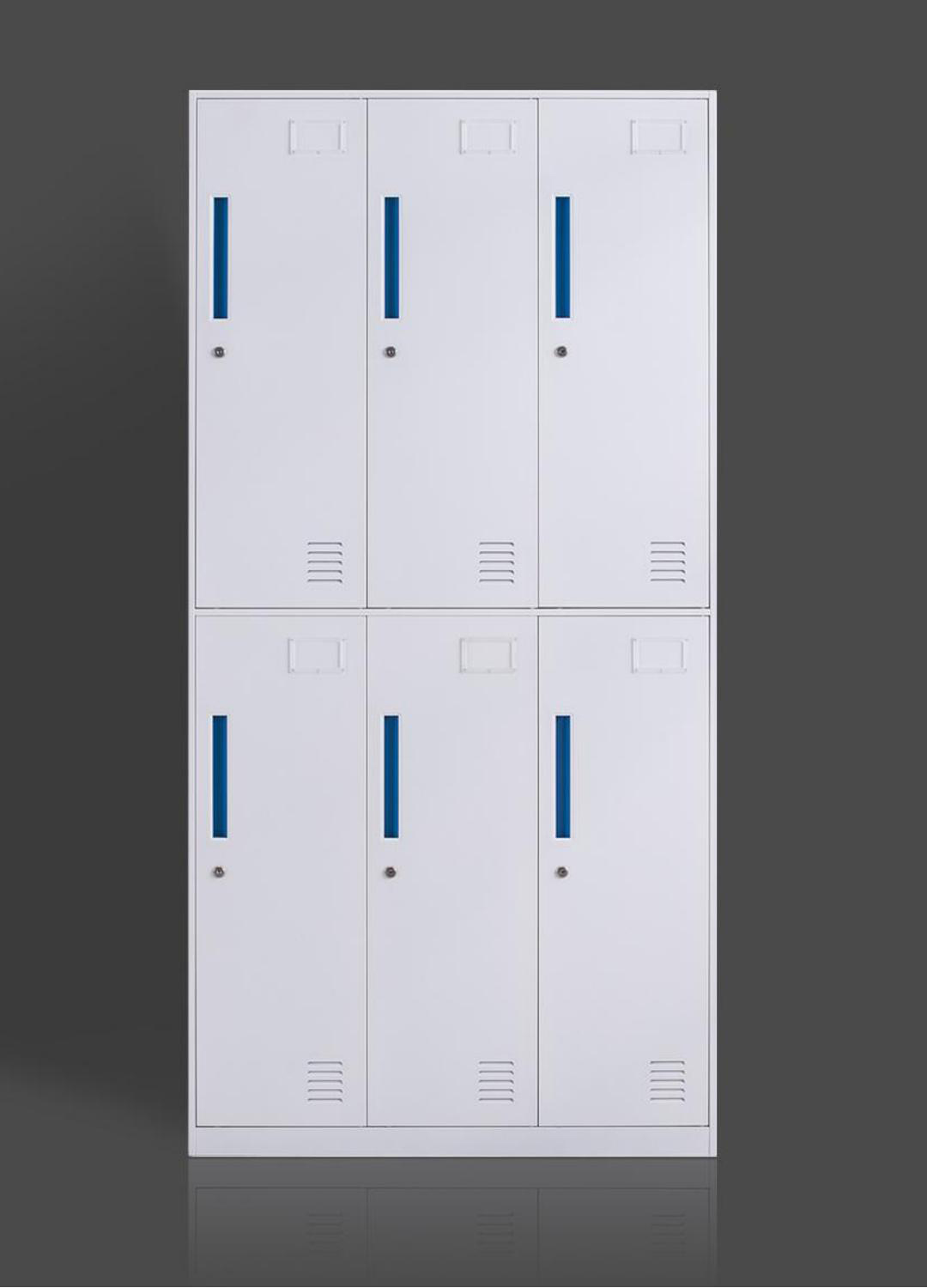 [钢制储物柜|钢制更衣柜|办公家具|华体会体育官方在线官网家具|六门钢制更衣柜]