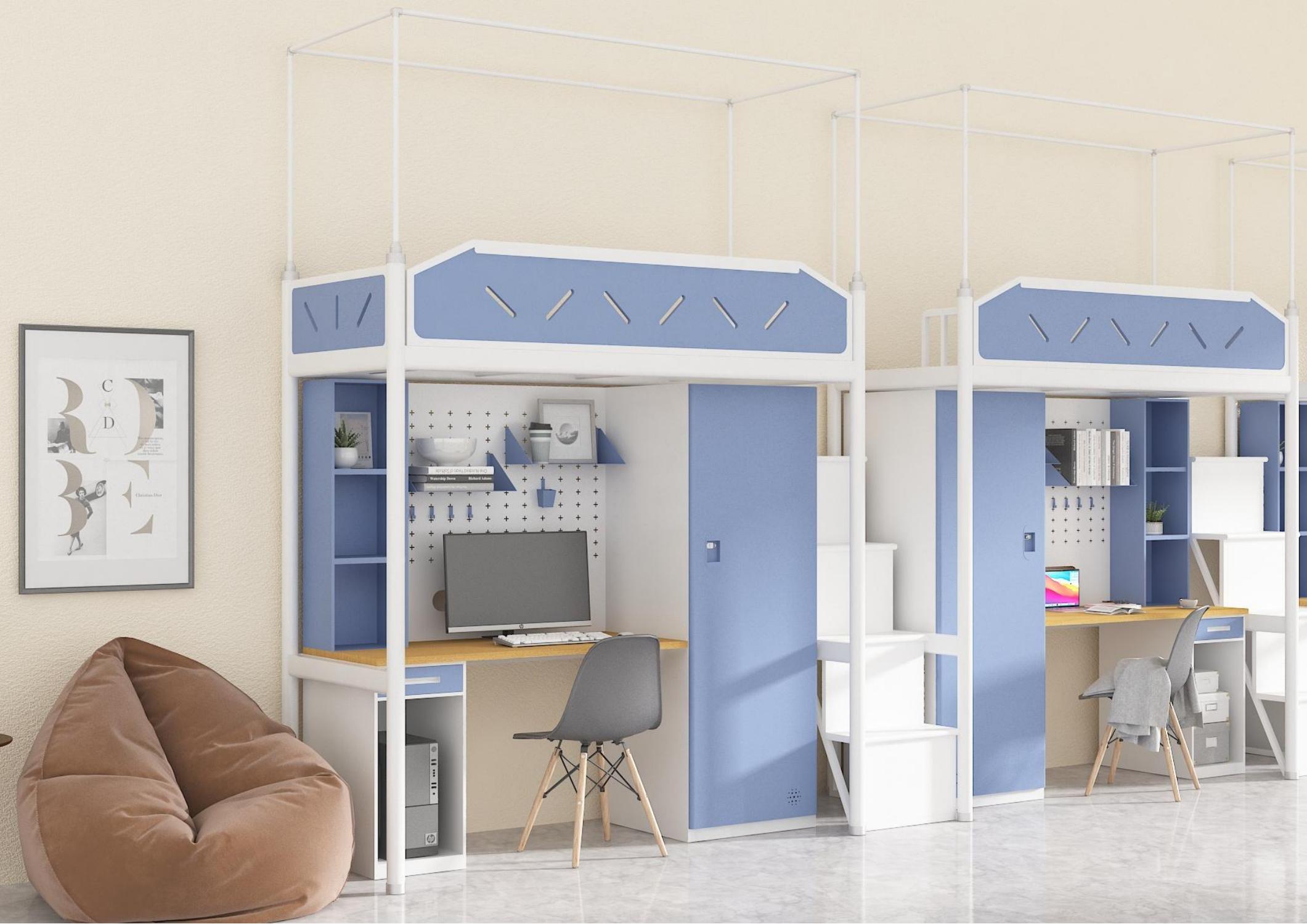 [公寓床|公寓床|办公家具|华体会体育官方在线官网家具|学生双层公寓床]