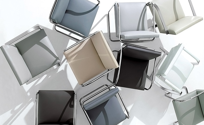 办公椅|现代真皮会议椅|办公家具|华体会体育官方在线官网家具|扁钢框架布尔诺椅