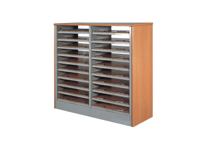 [图书馆家具|报纸架|办公家具|华体会体育官方在线官网家具|十层报纸平放柜]