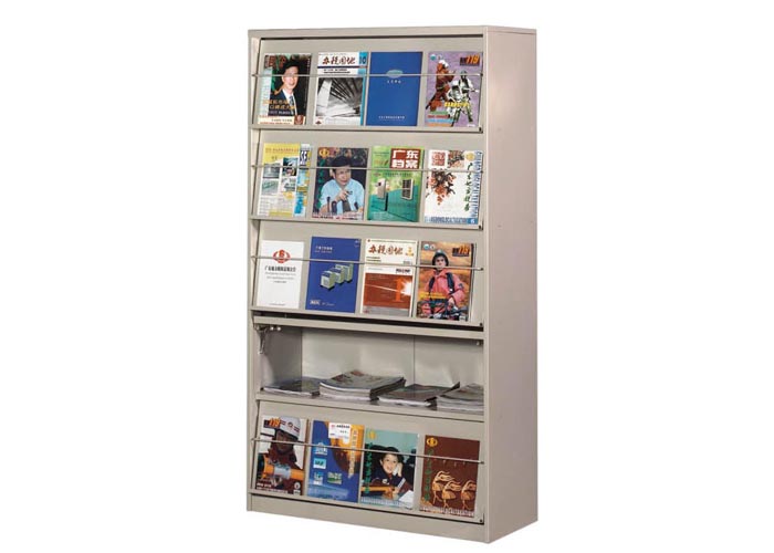 [图书馆家具|期刊架、杂志柜|办公家具|华体会体育官方在线官网家具|五层单面期刊柜]