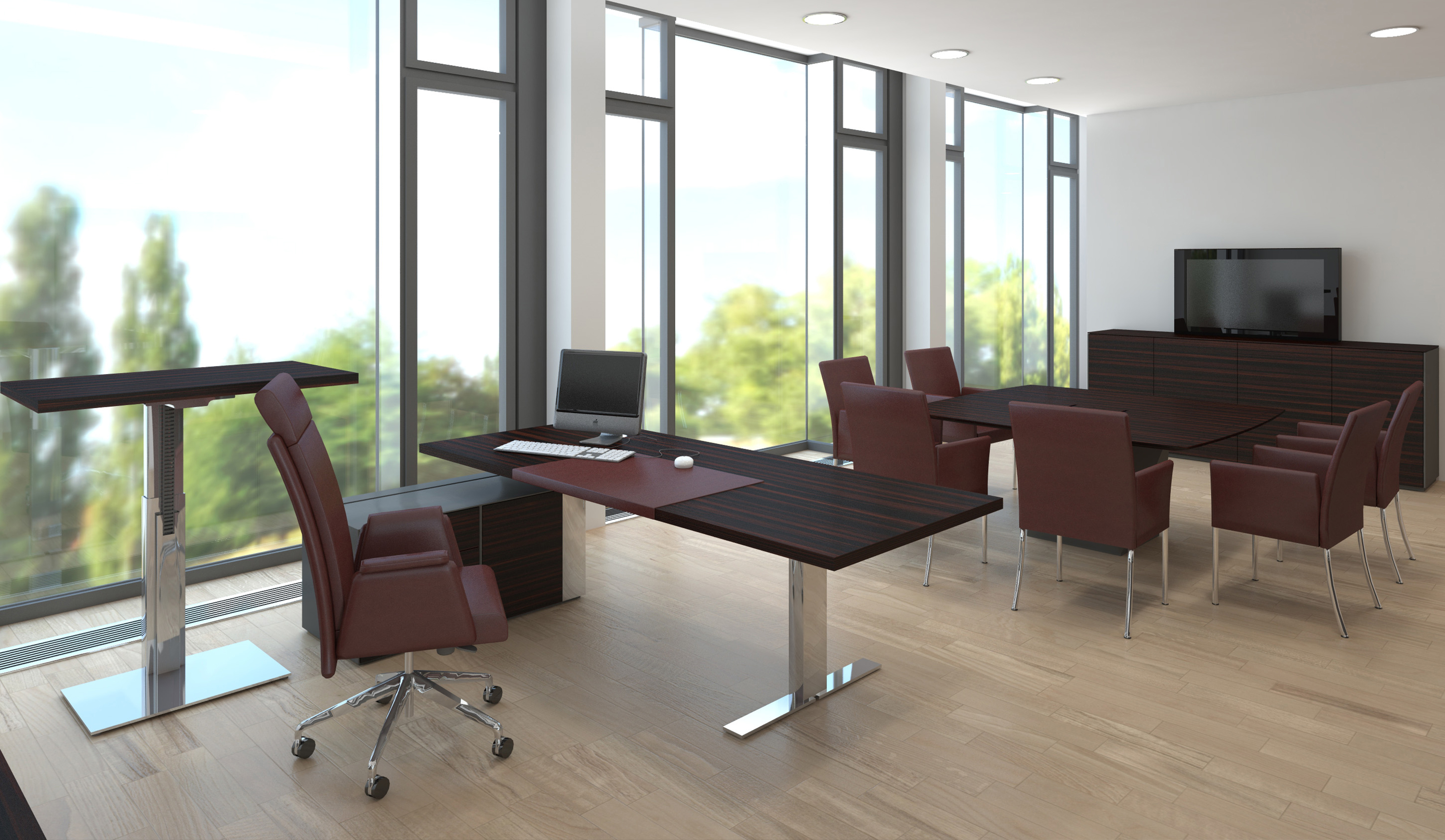 办公台|升降台|办公家具|华体会体育官方在线官网家具|EXEC-V升降班台