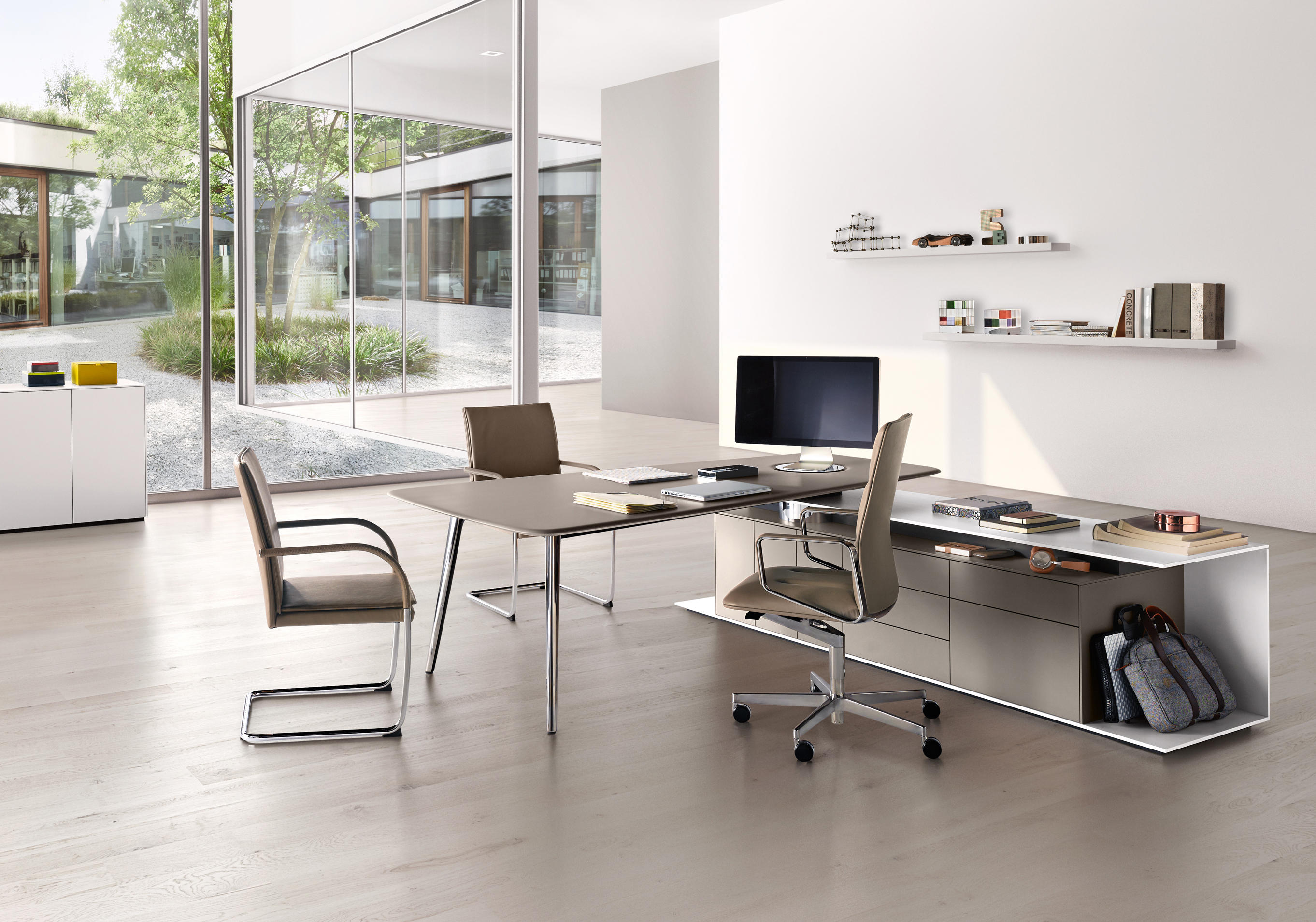 办公台|时尚大班台|办公家具|华体会体育官方在线官网家具|KEYPIECE COMMUNICATION DESK.大班台