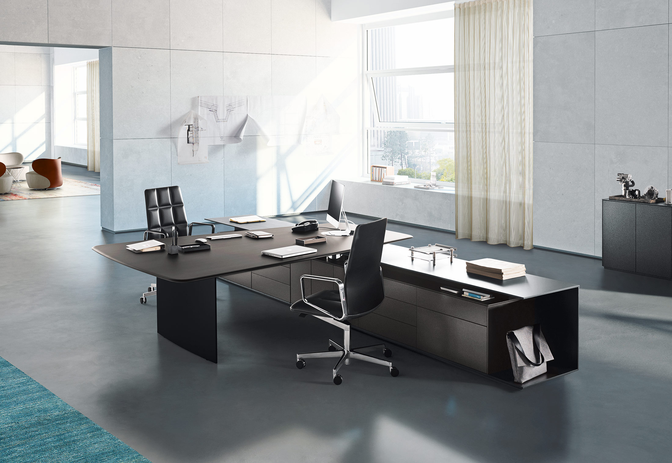 办公台|时尚大班台|办公家具|华体会体育官方在线官网家具|KEYPIECE COMMUNICATION DESK.大班台