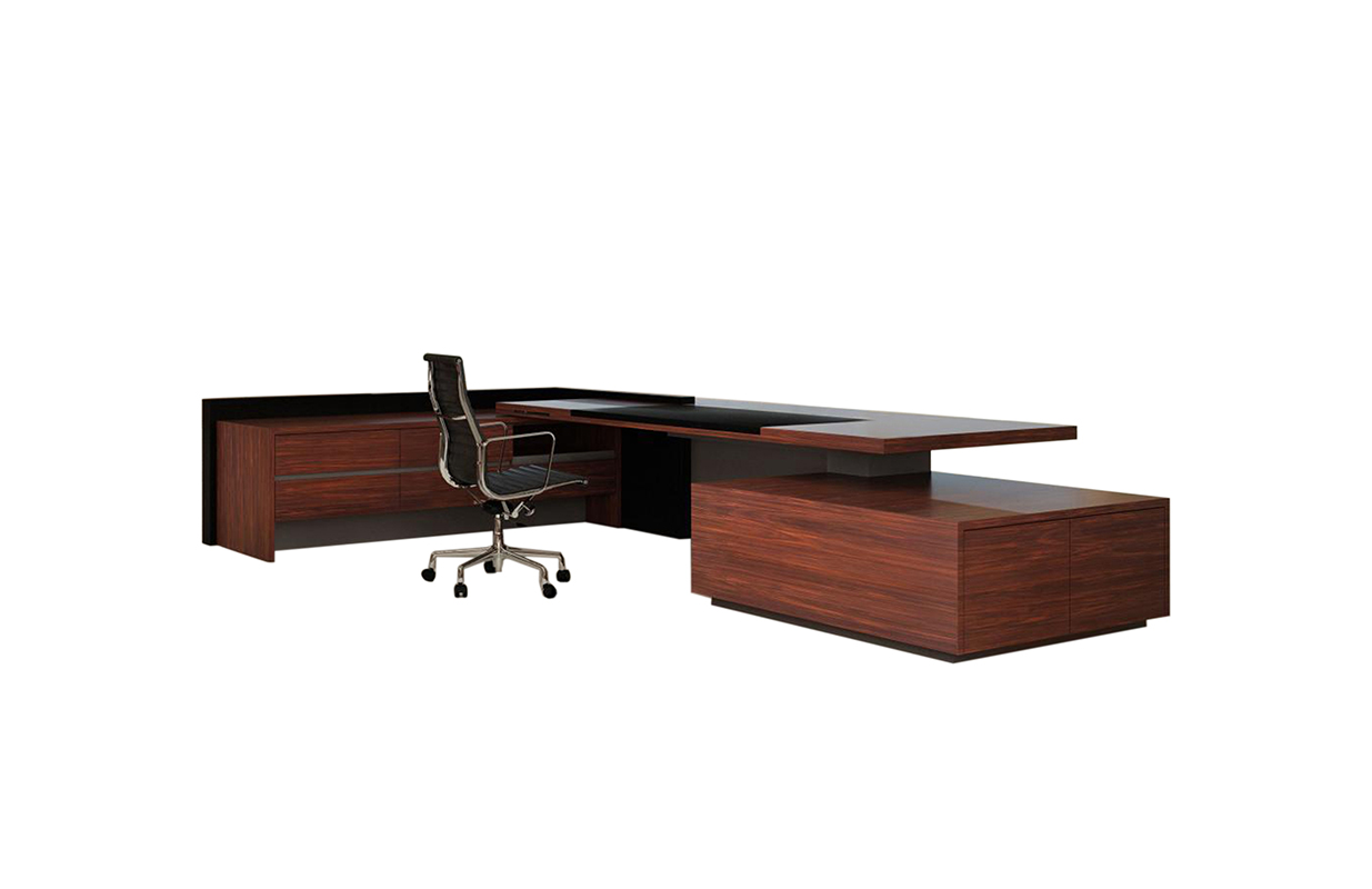 [办公台|时尚大班台|办公家具|华体会体育官方在线官网家具|D8行政总裁桌]