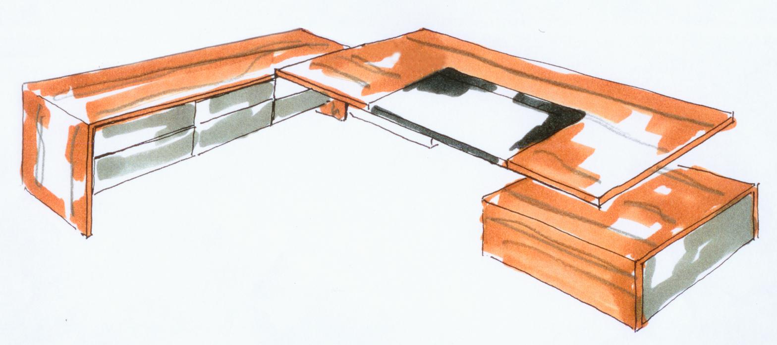 办公台|时尚大班台|办公家具|华体会体育官方在线官网家具|D8行政总裁桌
