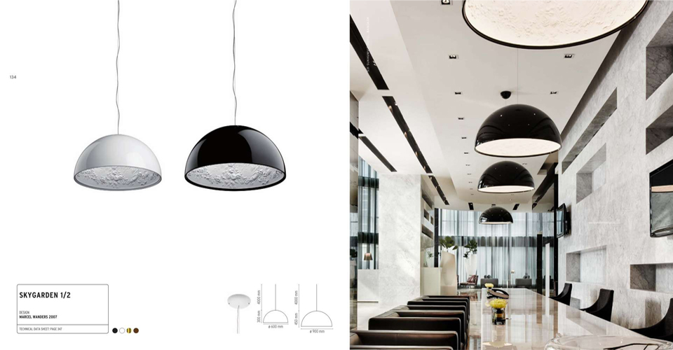 现代经典灯饰|吊灯|办公家具|意大利 Flos Skygarden S1空中花园吊灯