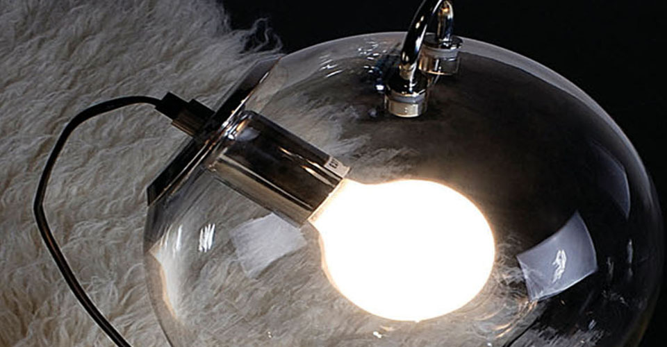 现代经典灯饰|台灯|办公家具|Micons Tavolo 清光圆球 现代玻璃台灯