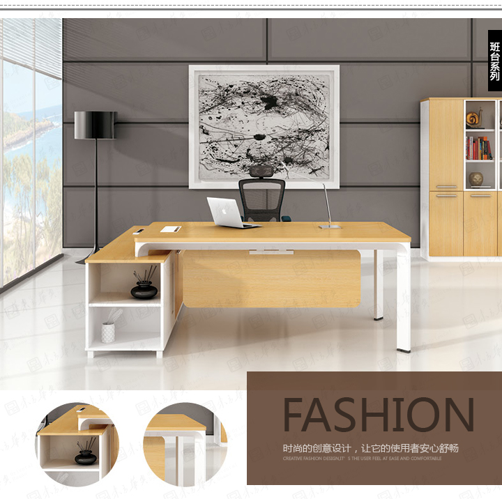 办公台|时尚大班台|办公家具|Thomas|现代简约设计老板办公桌，大班台，老板桌，经理桌，行政桌，主管桌