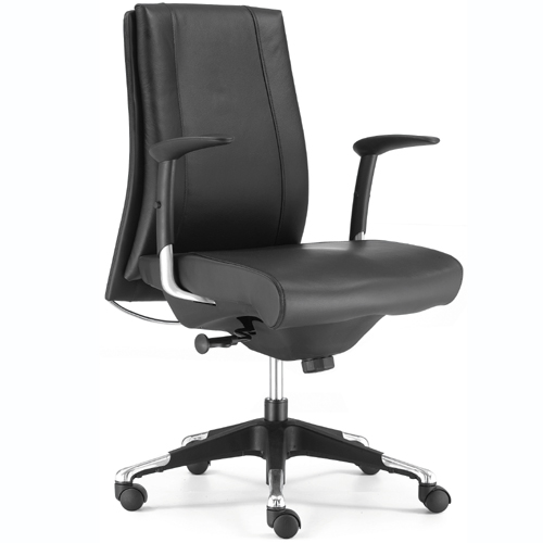 办公椅|现代真皮中班椅|办公家具|中班椅 CG-D721H