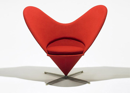 现代经典休闲椅|布面休闲椅|办公家具|心形锥形椅|休闲椅