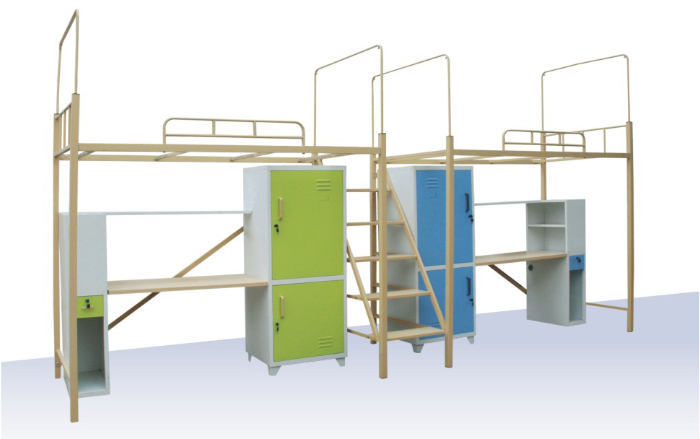 学校家具|学生公寓床|办公家具|组合双人床|多功能组合床，公寓双人床 CG-MS-R8